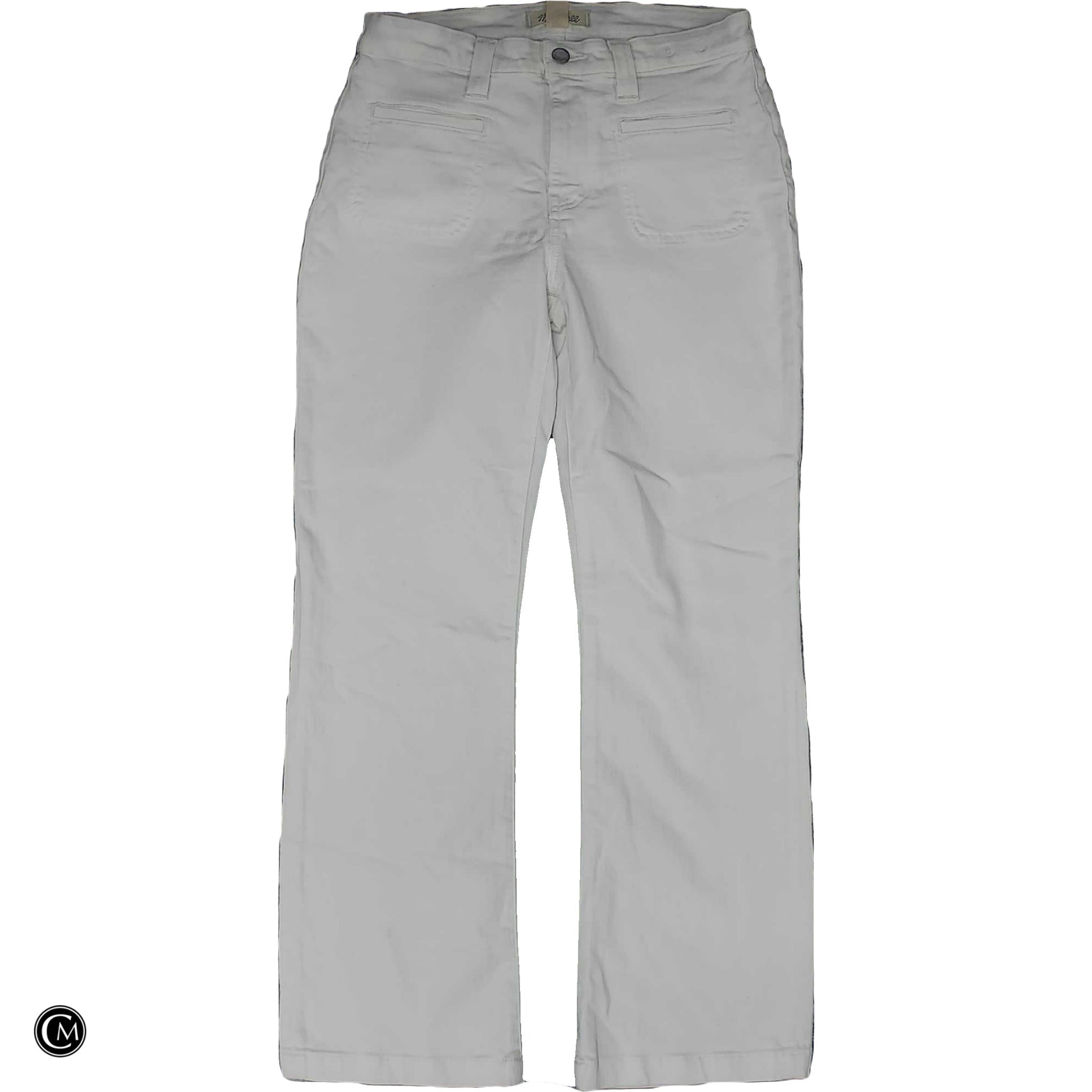 Jeans Boot Cut By Madewell In White Denim, Size: 6 image 1