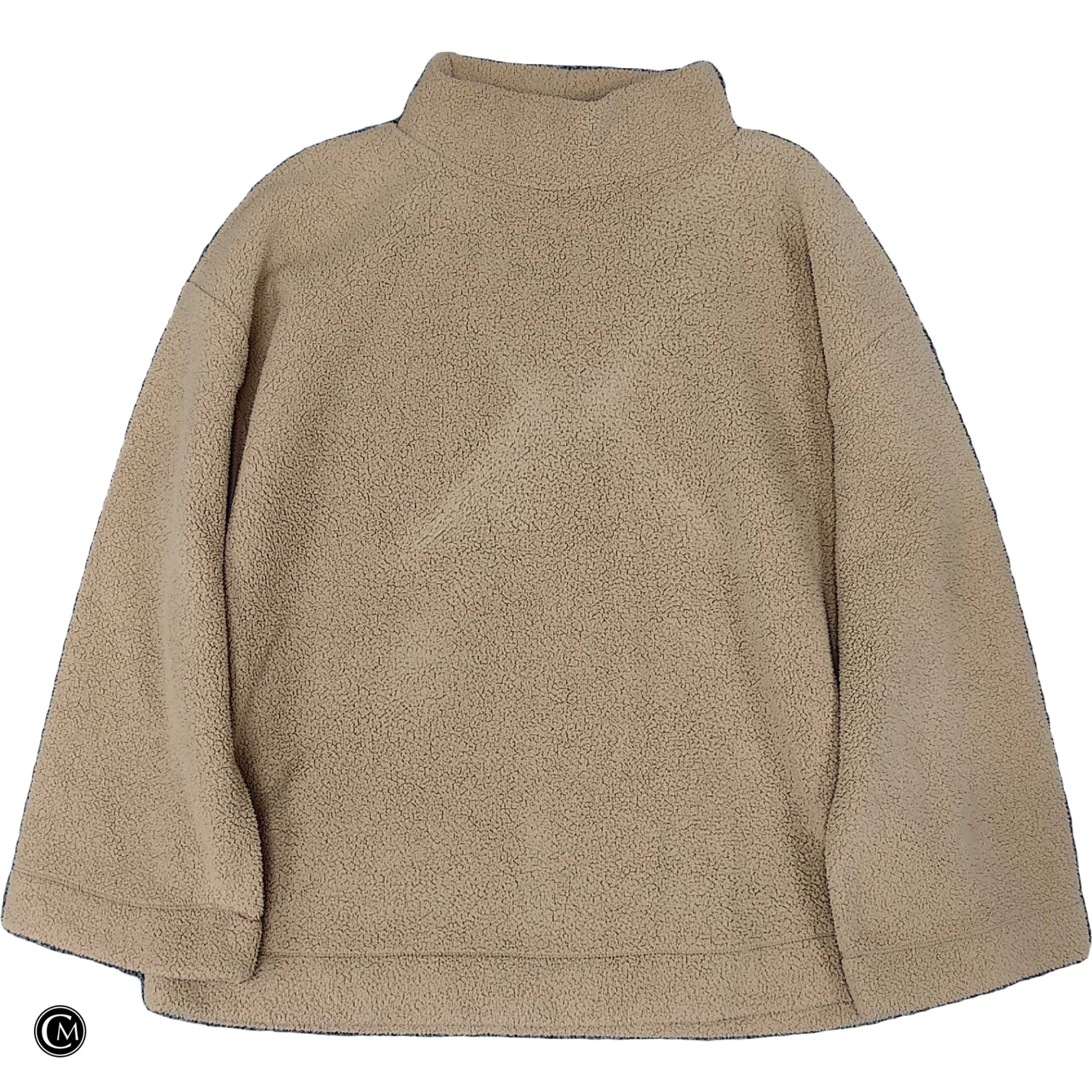 Sweatshirt Collar By Loft In Brown, Size: L image 1