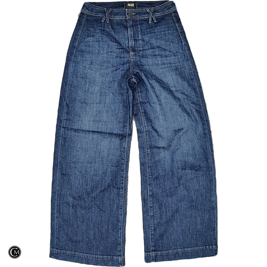 Jeans Wide Leg By Paige In Blue Denim, Size: 6 image 1
