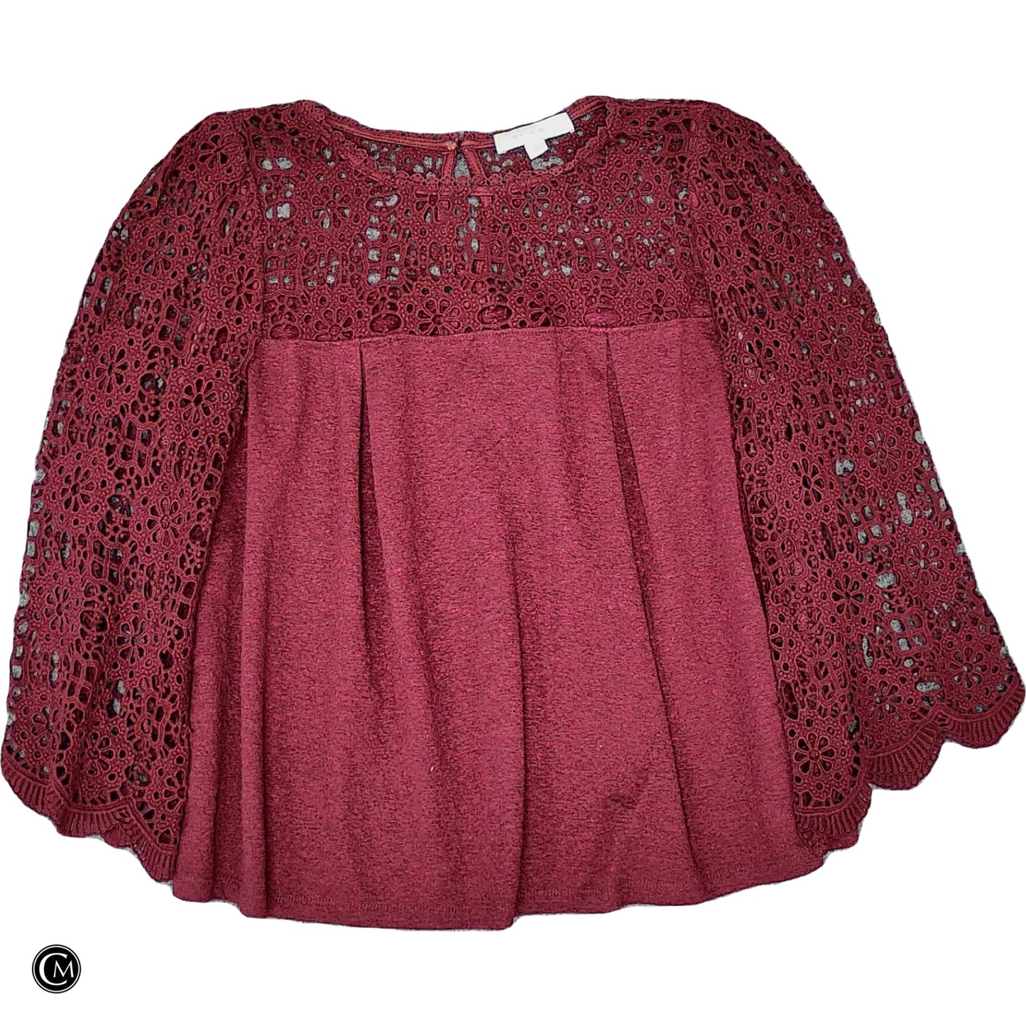 Top Ls By Eri + Ali In Maroon, Size: M image 1