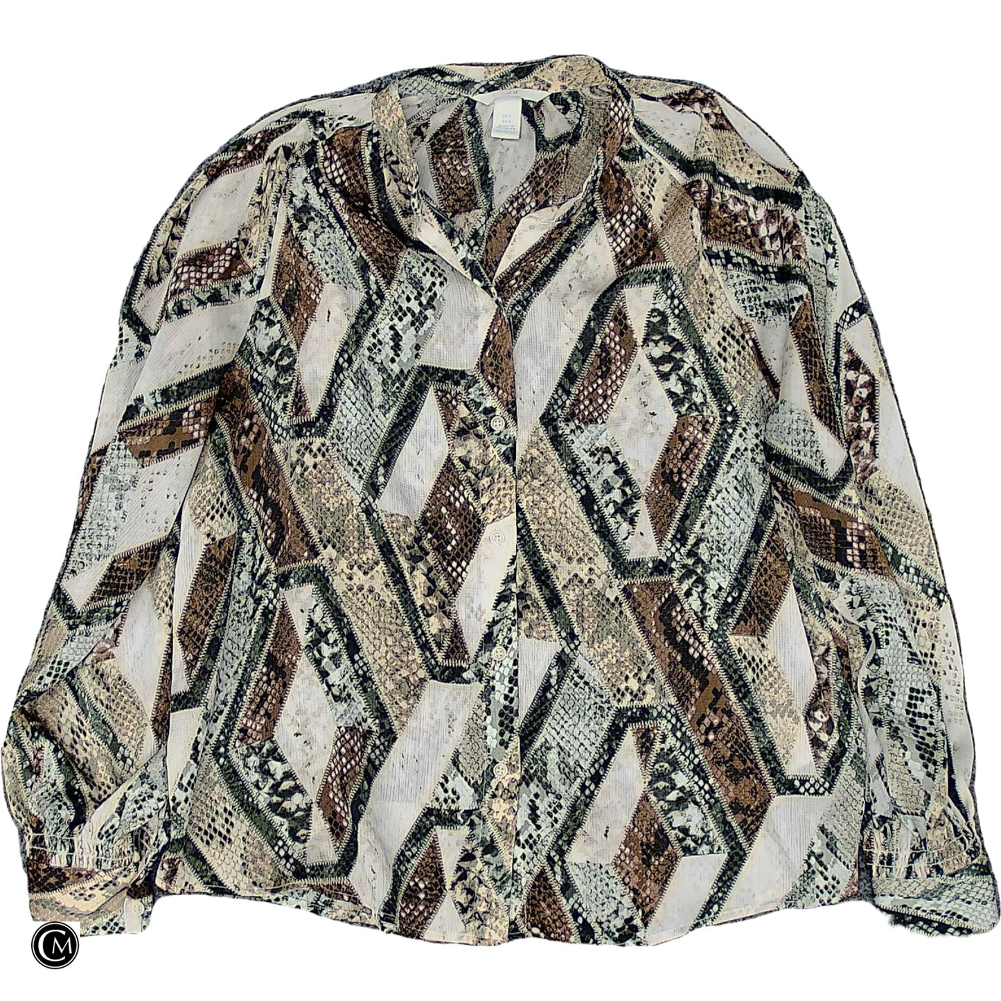 Top Ls By H&M In Snakeskin Print, Size: S image 1