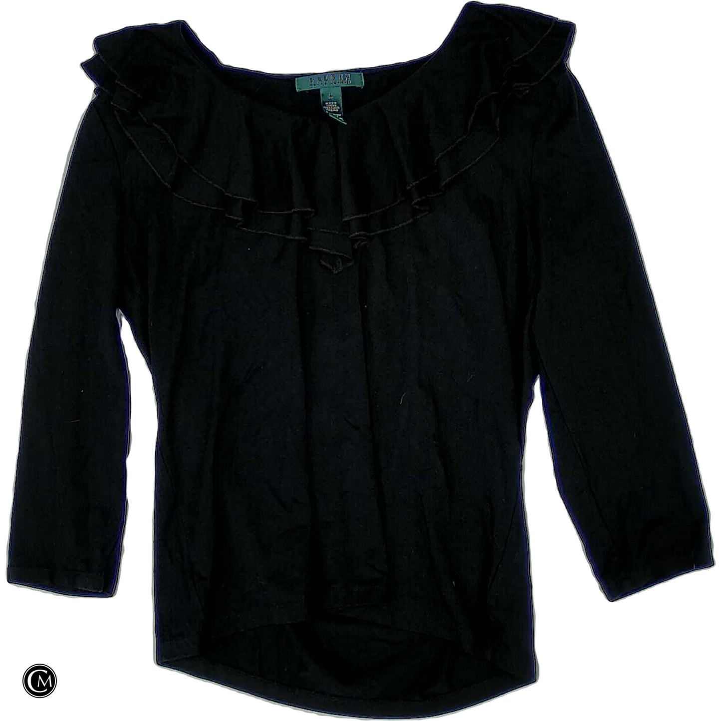 Top Ls By Lauren By Ralph Lauren In Black, Size: M image 1