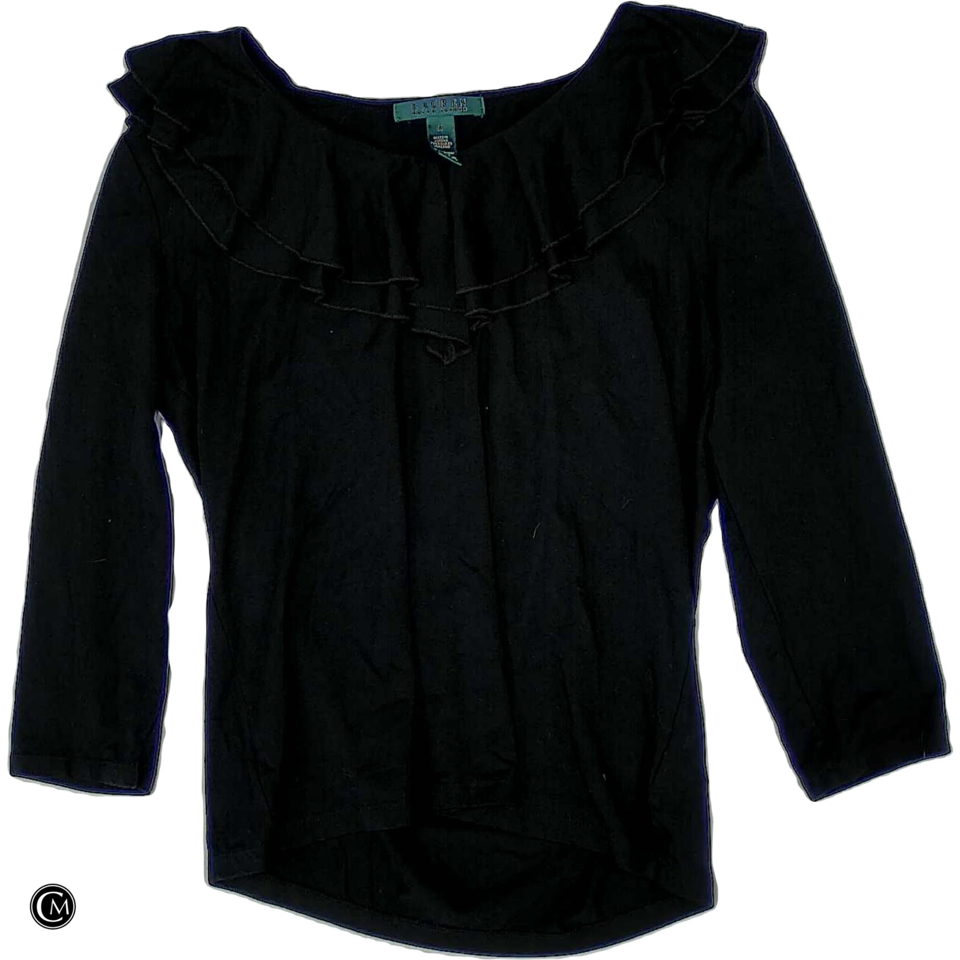 Top Ls By Lauren By Ralph Lauren In Black, Size: M image 1
