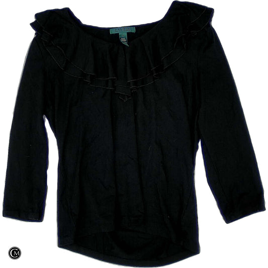 Top Ls By Lauren By Ralph Lauren In Black, Size: M image 1