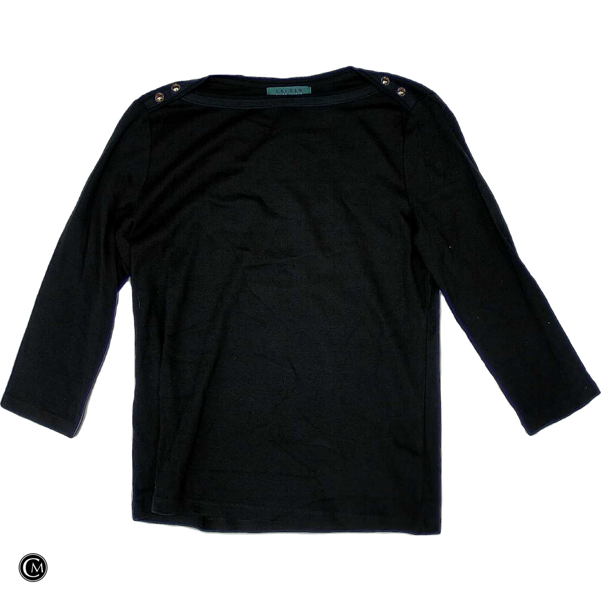 Top Ls By Lauren By Ralph Lauren In Black, Size: M image 1