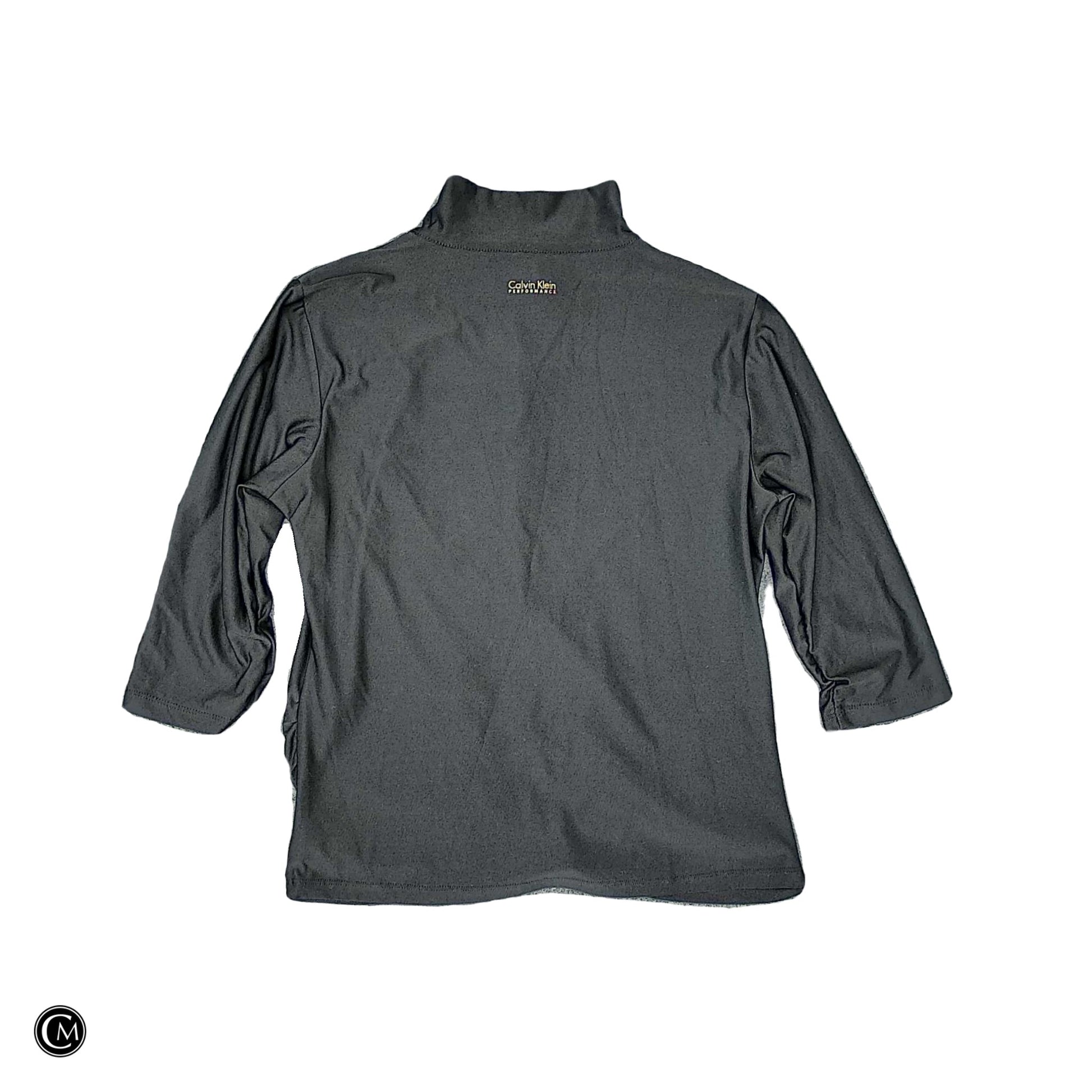 Athletic Jacket By Calvin Klein In Black, Size: M image 2