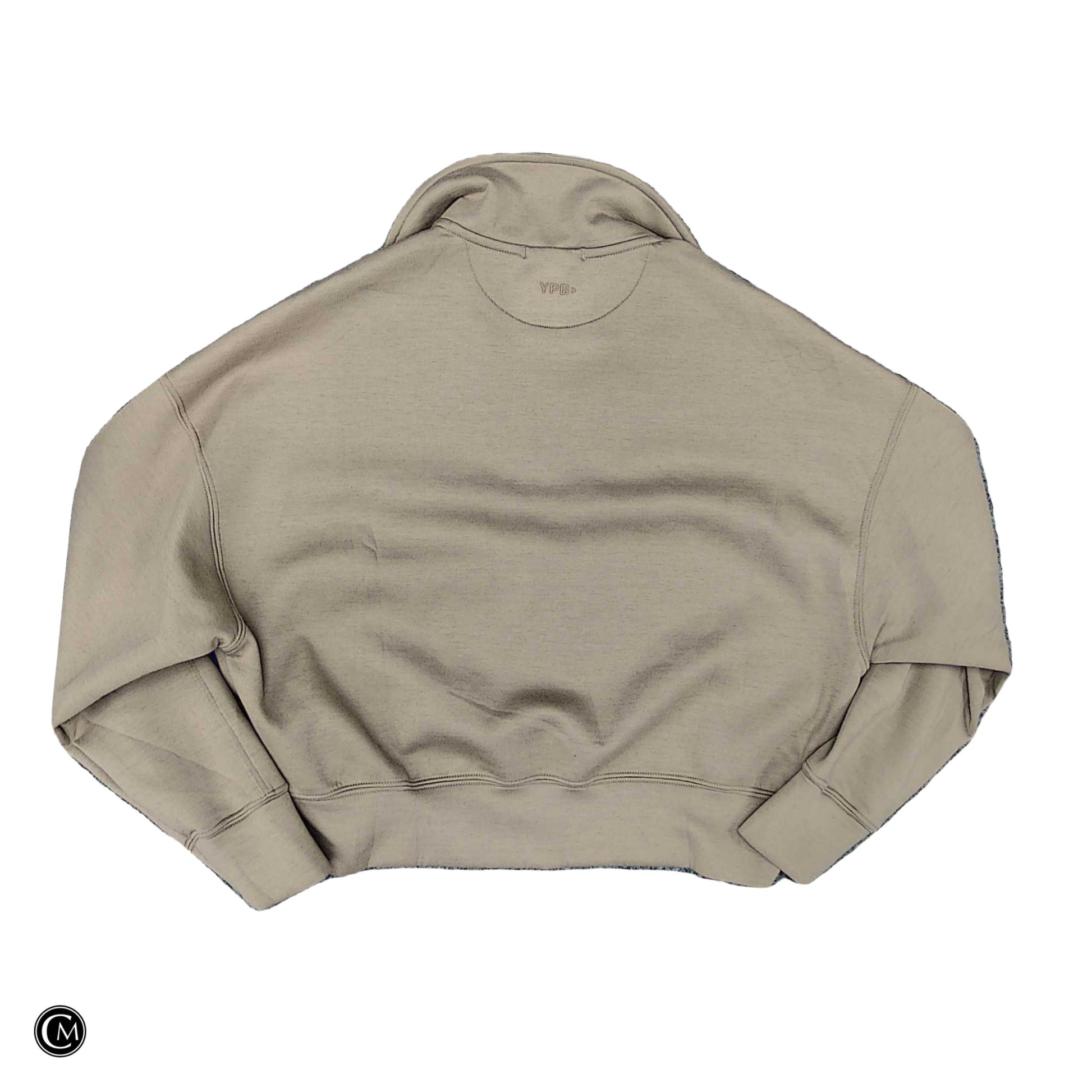 Athletic Sweatshirt Collar By Ypb In Brown, Size: Xs image 2