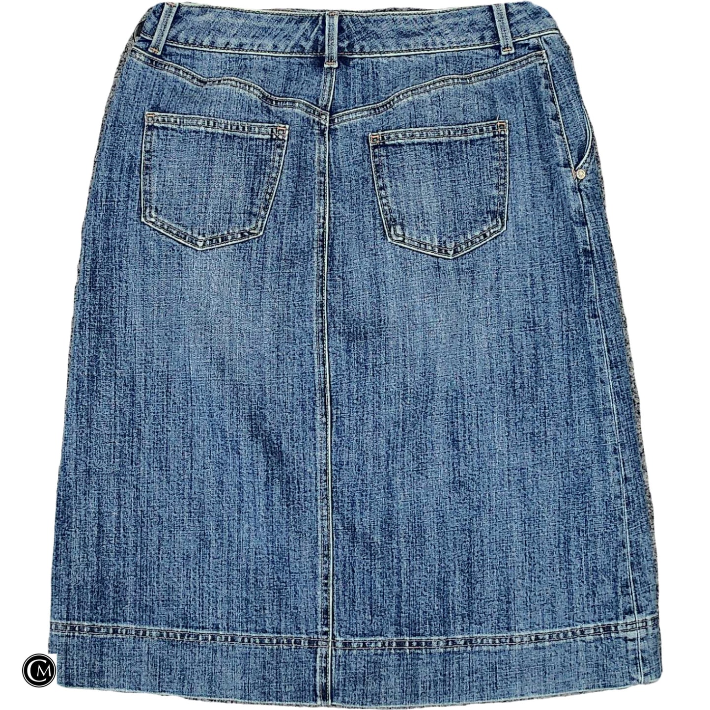 Skirt Midi By Talbots In Blue Denim, Size: 8p image 2