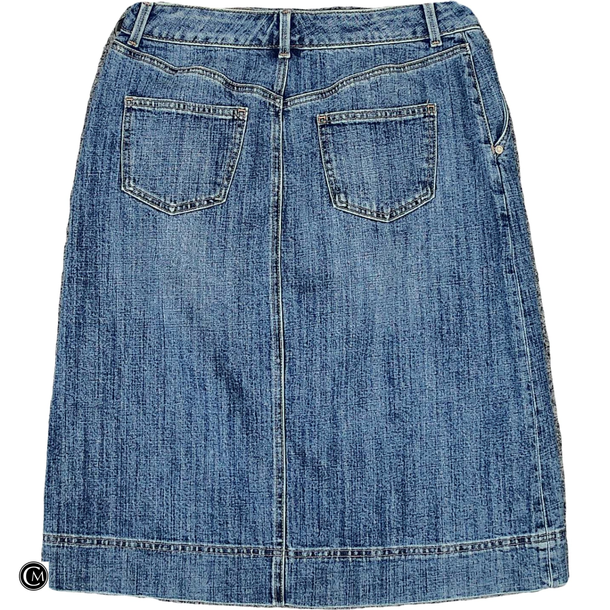 Skirt Midi By Talbots In Blue Denim, Size: 8p image 2