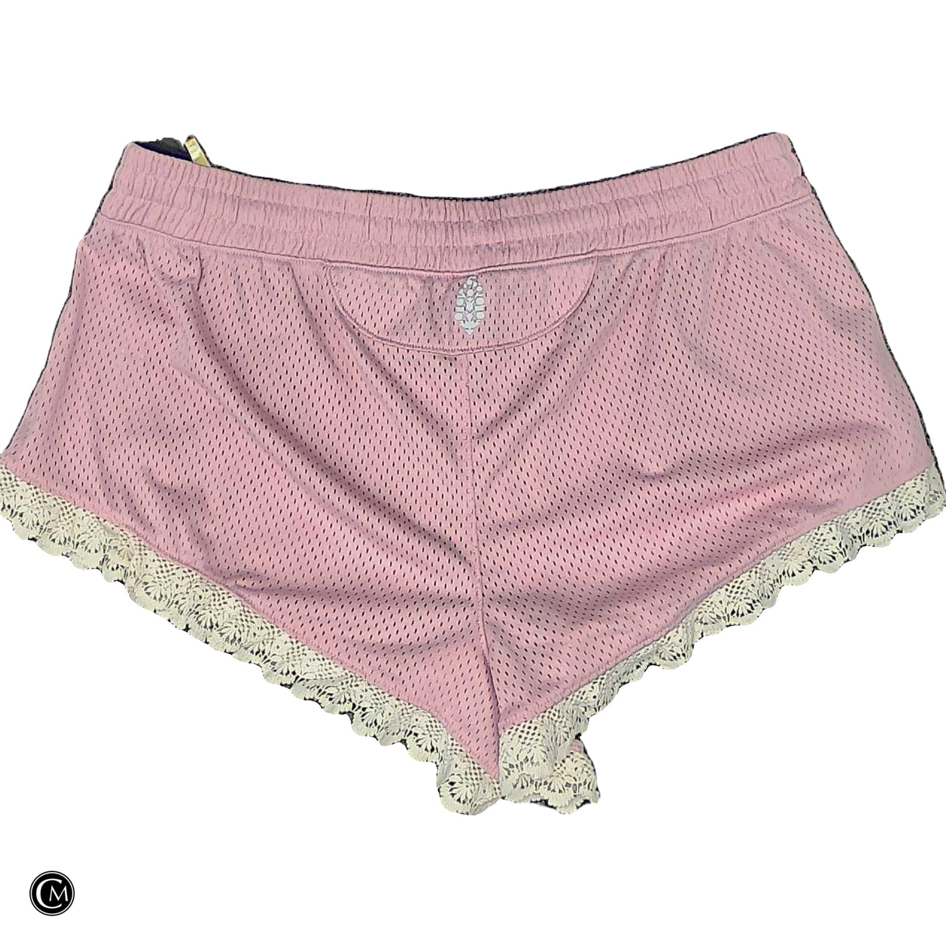 Athletic Shorts By Free People In Cream & Pink, Size: Xl image 2