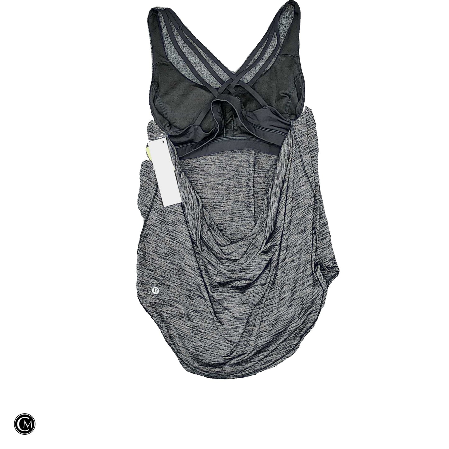 Athletic Tank Top By Lululemon In Black & Grey, Size: M image 2