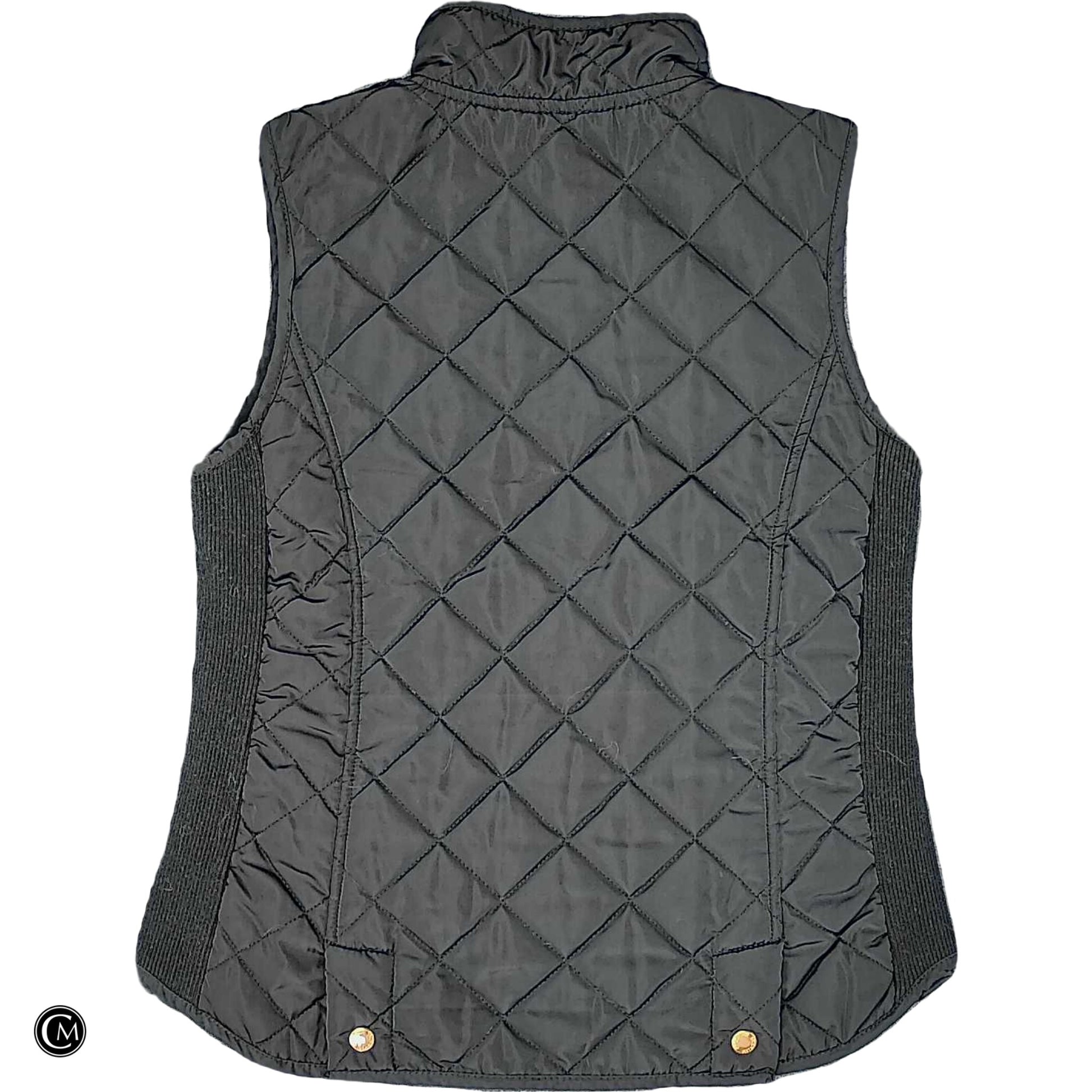 Vest Puffer & Quilted By Adrienne Vittadini In Black, Size: S image 2