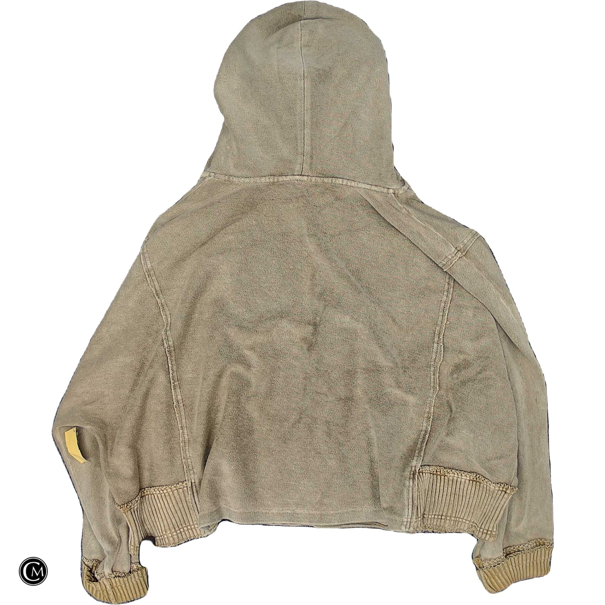 Sweatshirt Hoodie By Free People In Tan, Size: L image 2
