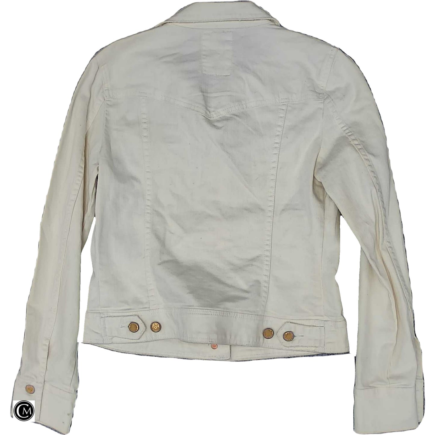 Jacket Denim By J. Crew In Cream Denim, Size: S image 2