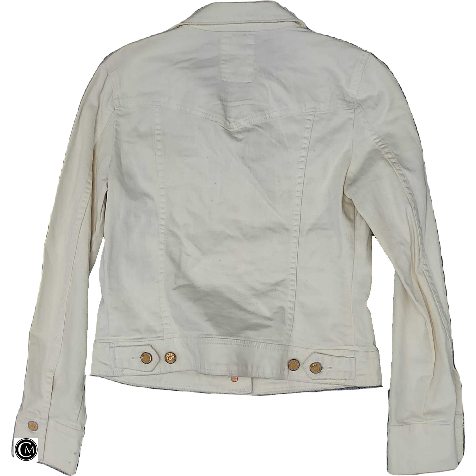 Jacket Denim By J. Crew In Cream Denim, Size: S image 2