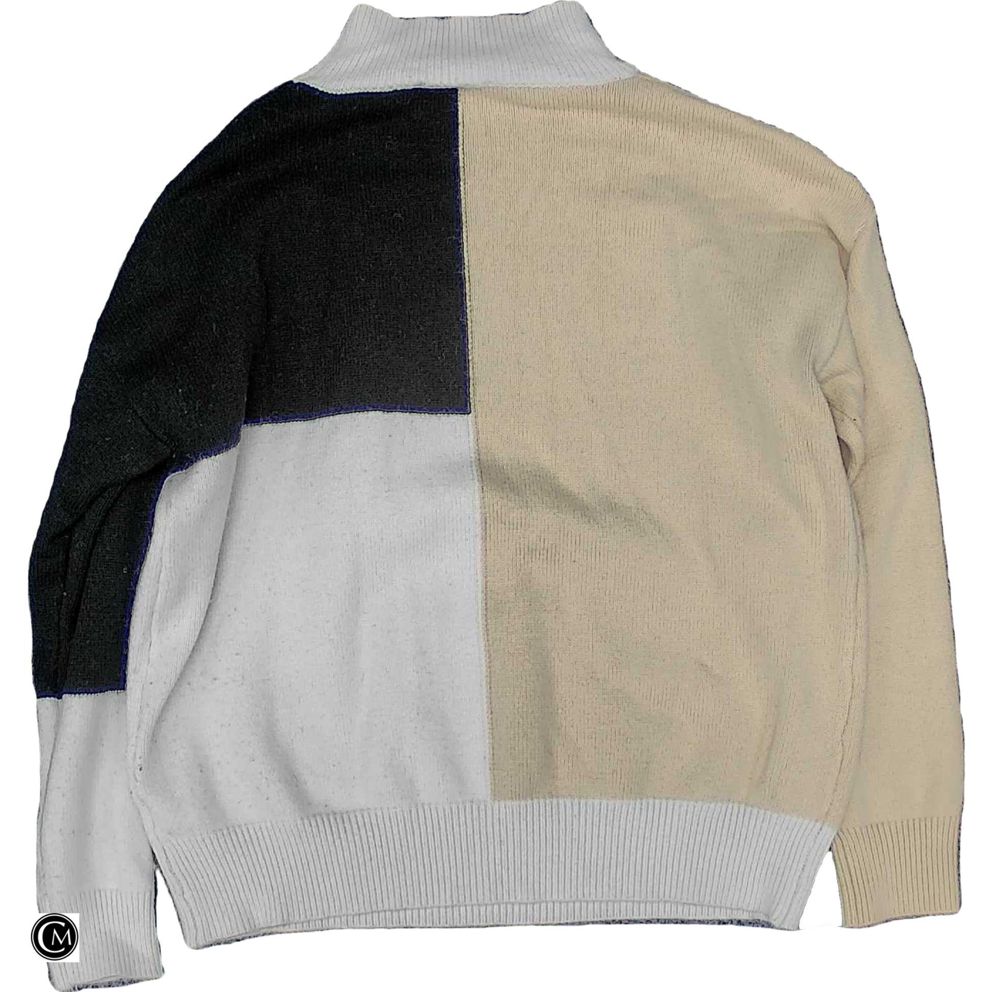 Sweater By Vestique In Black & Tan, Size: L image 2