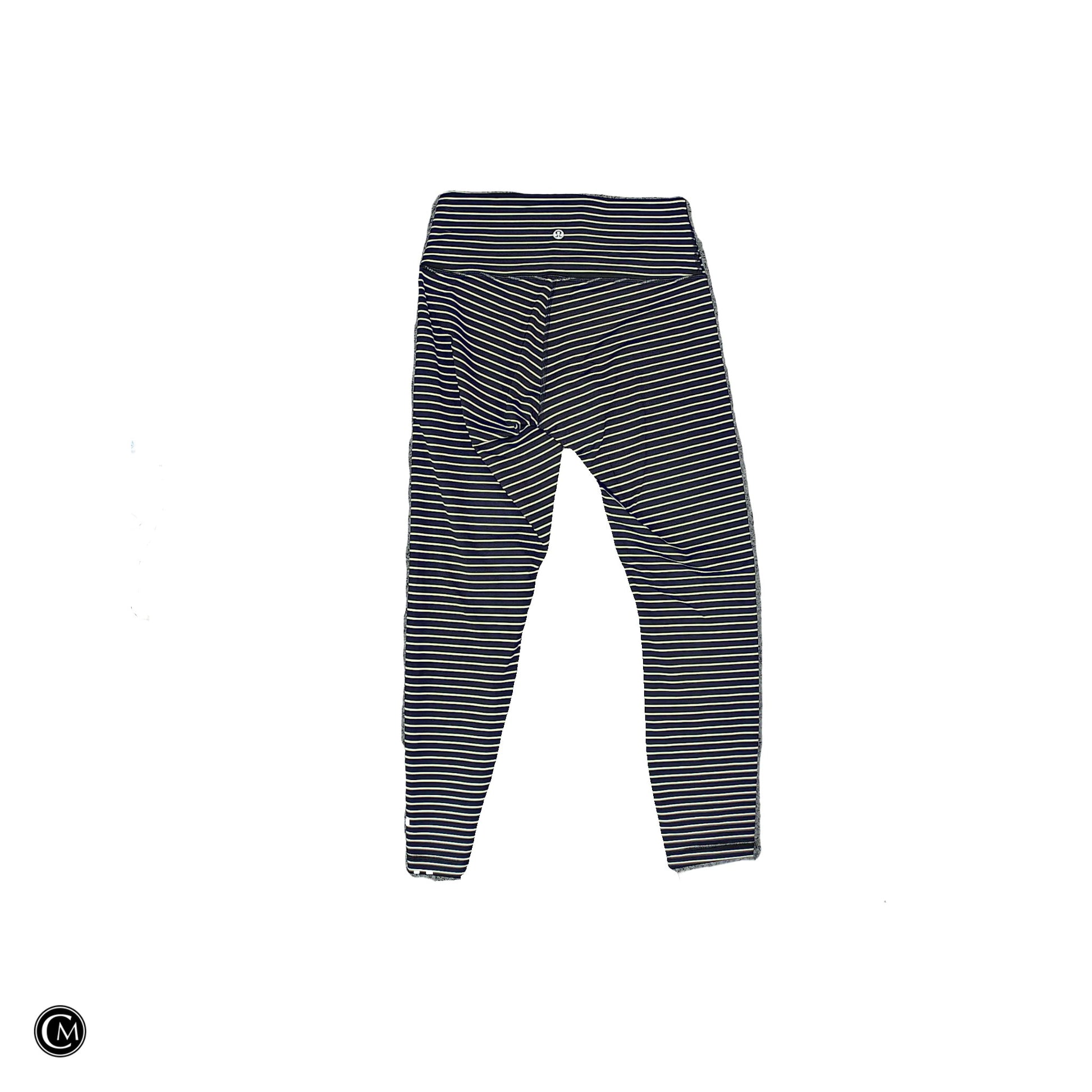 Athletic Leggings By Lululemon In Striped Pattern, Size: M image 2