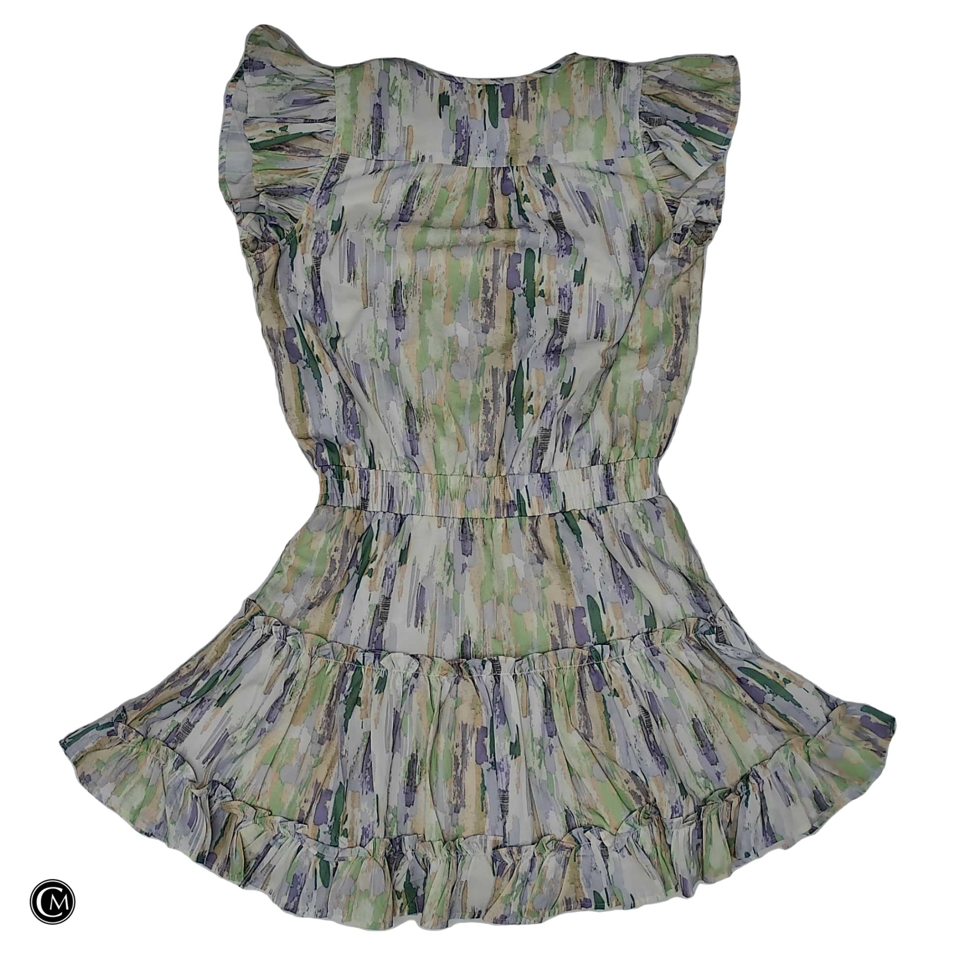 Dress Casual Short By Pinch In Green & Purple, Size: S image 2