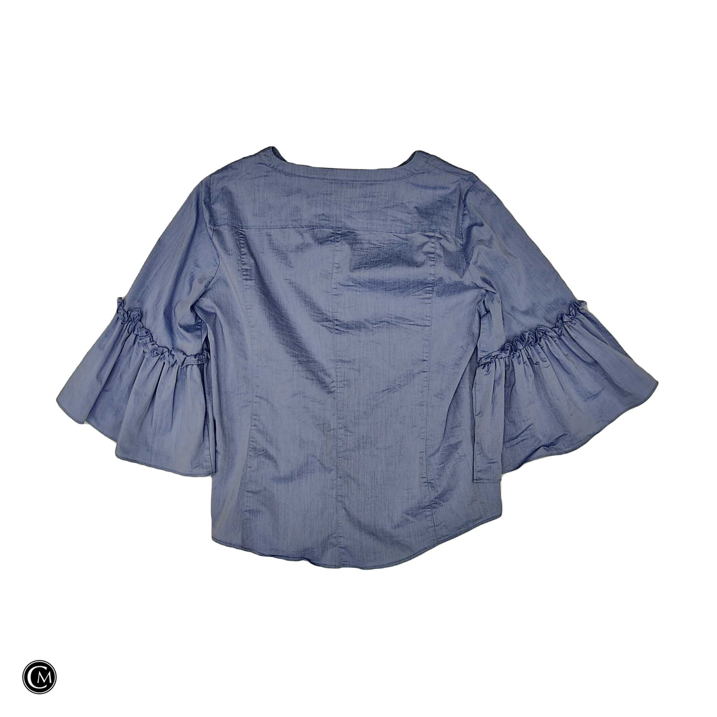 Top 3/4 Sleeve By New York And Co In Blue, Size: L image 2