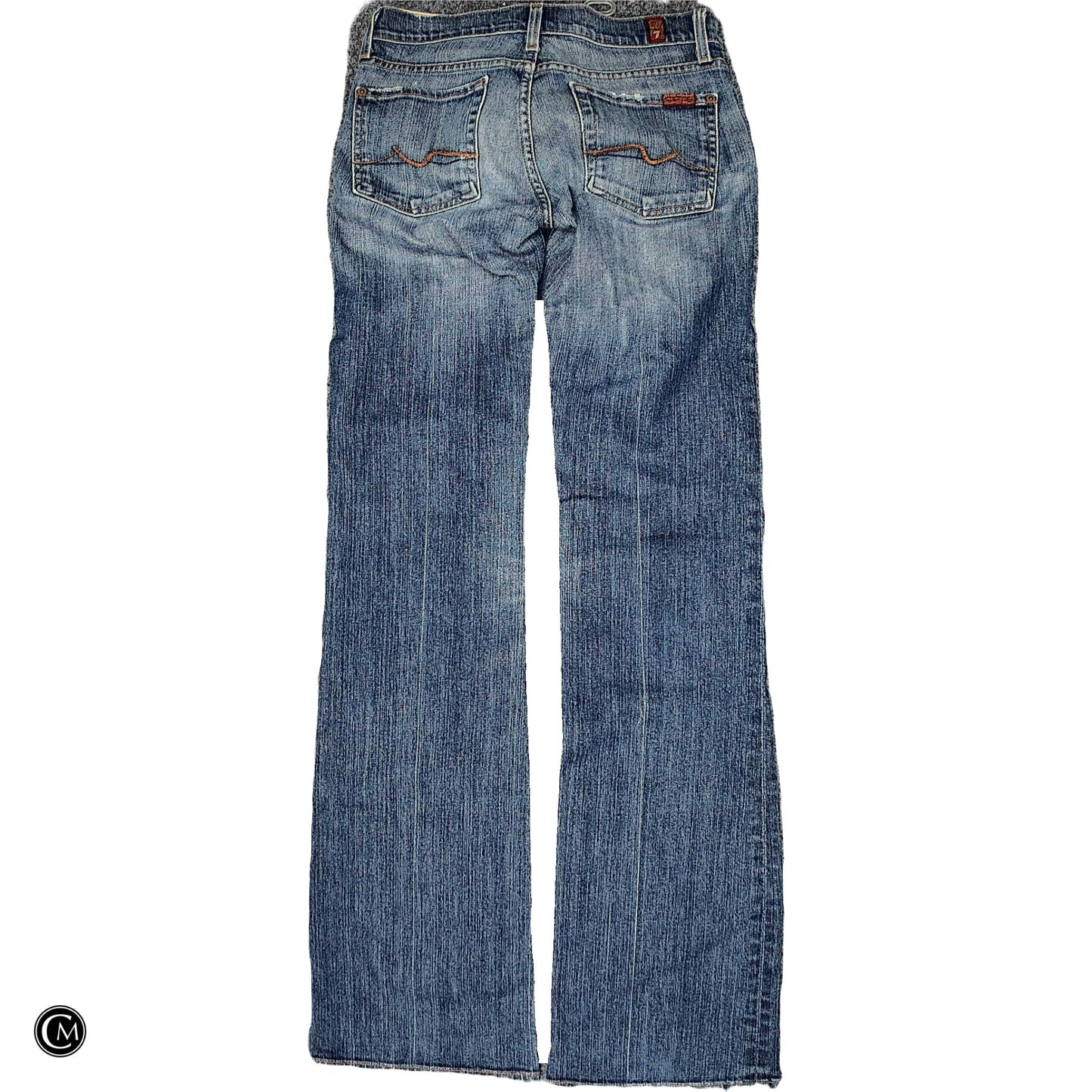 Jeans Boot Cut By 7 For All Mankind In Blue Denim, Size: 4 image 2