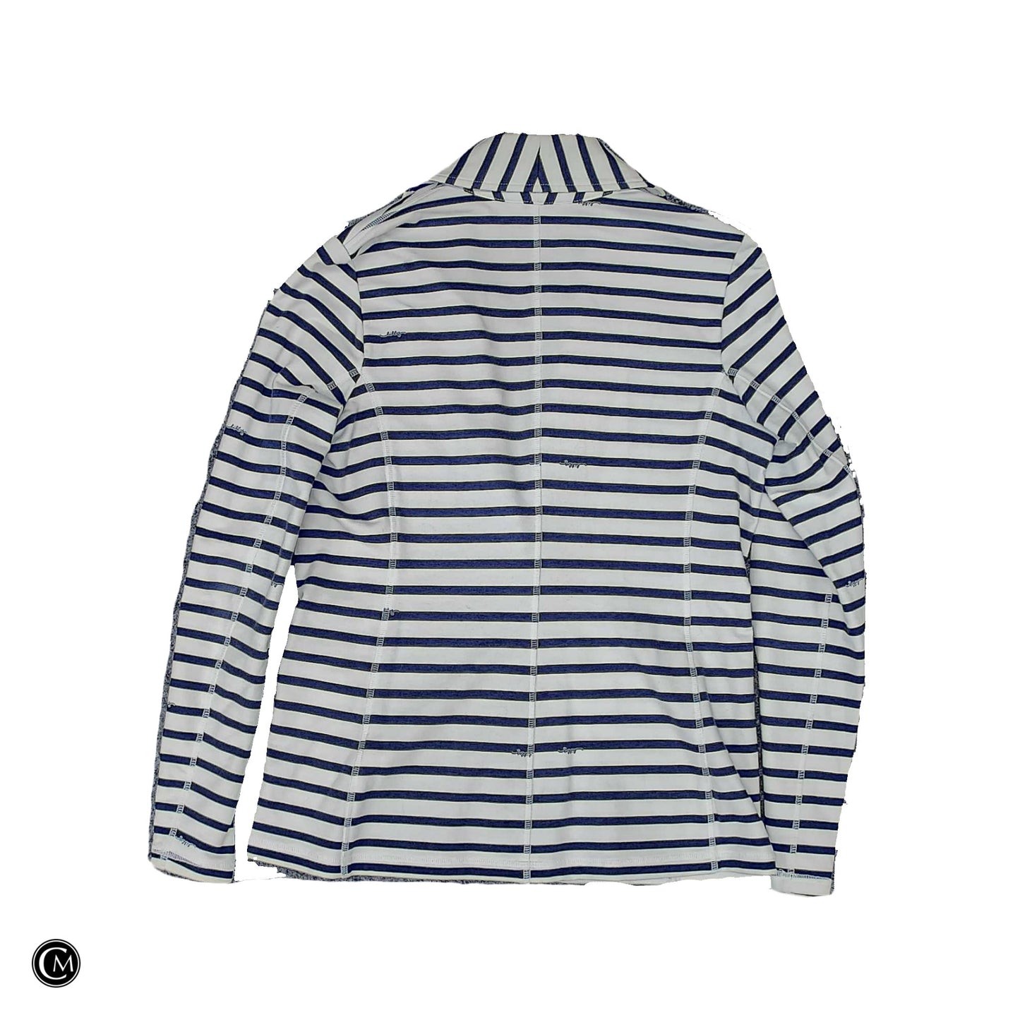 Blazer Designer By Lilly Pulitzer In Blue & White, Size: S image 2