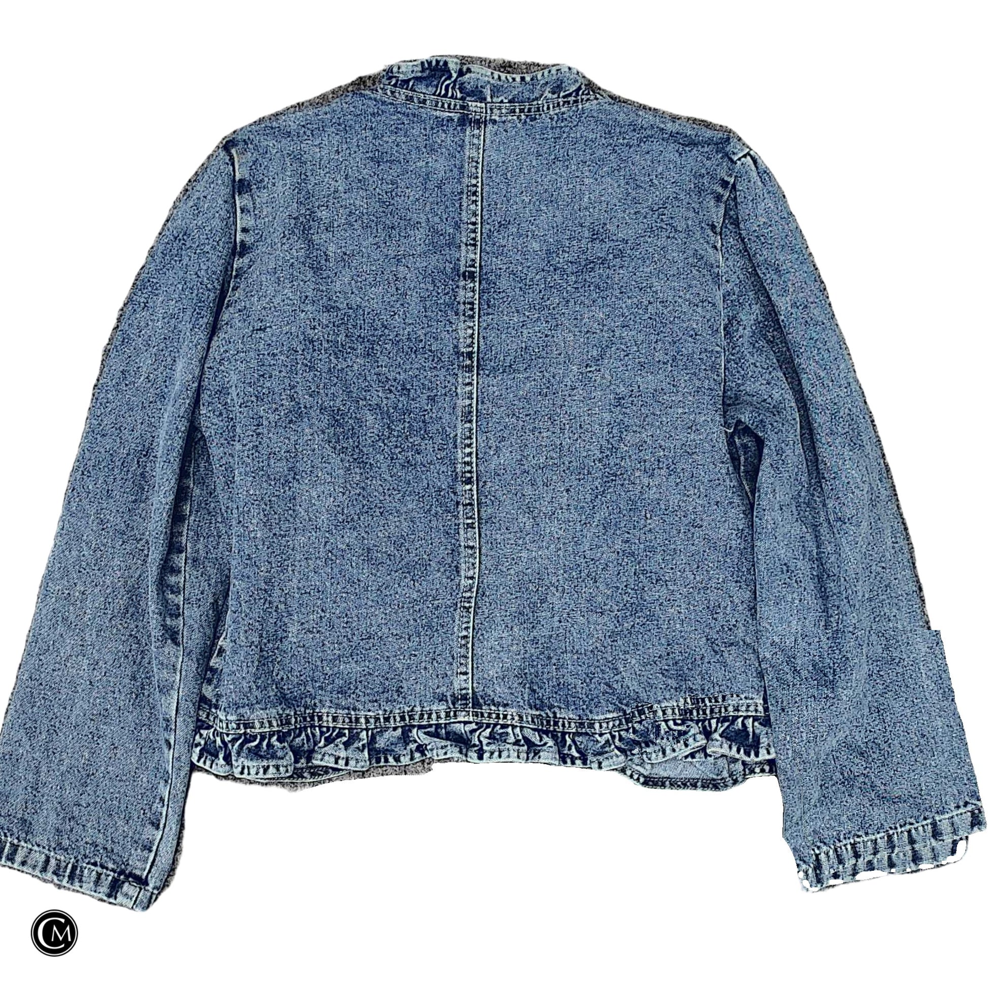 Jacket Denim By Clothes Mentor In Blue Denim, Size: Mp image 2