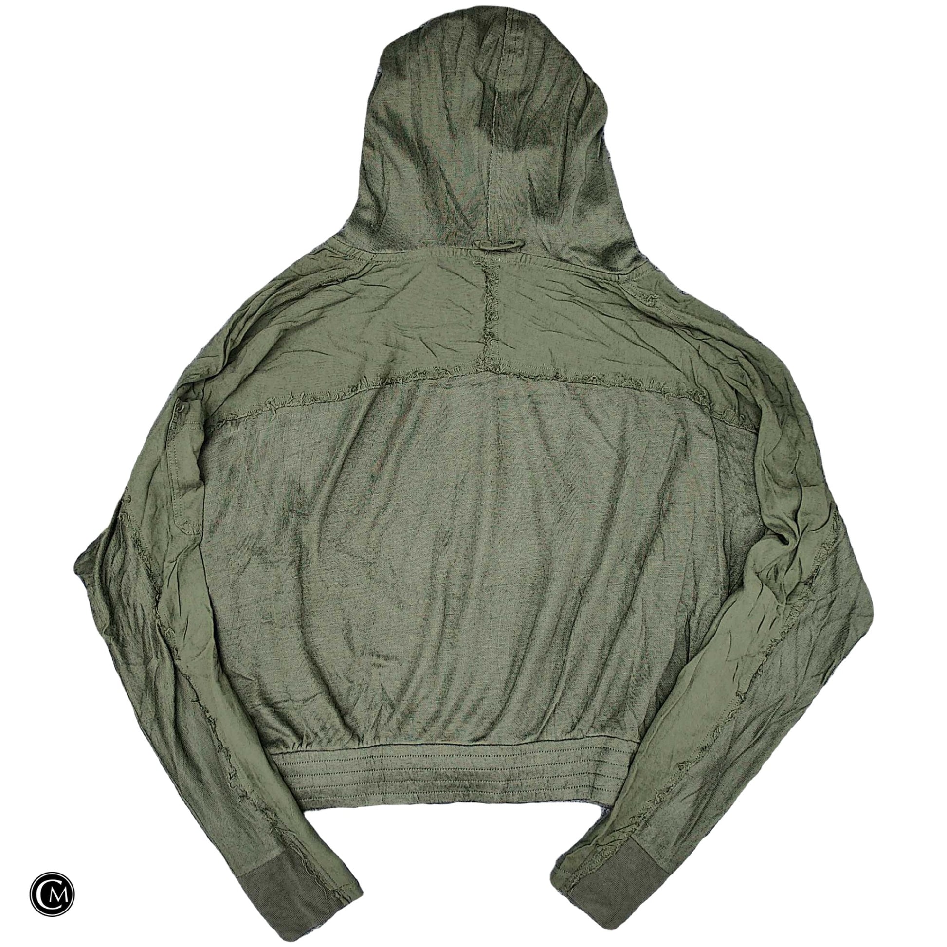 Sweatshirt Hoodie By Free People In Green, Size: L image 2
