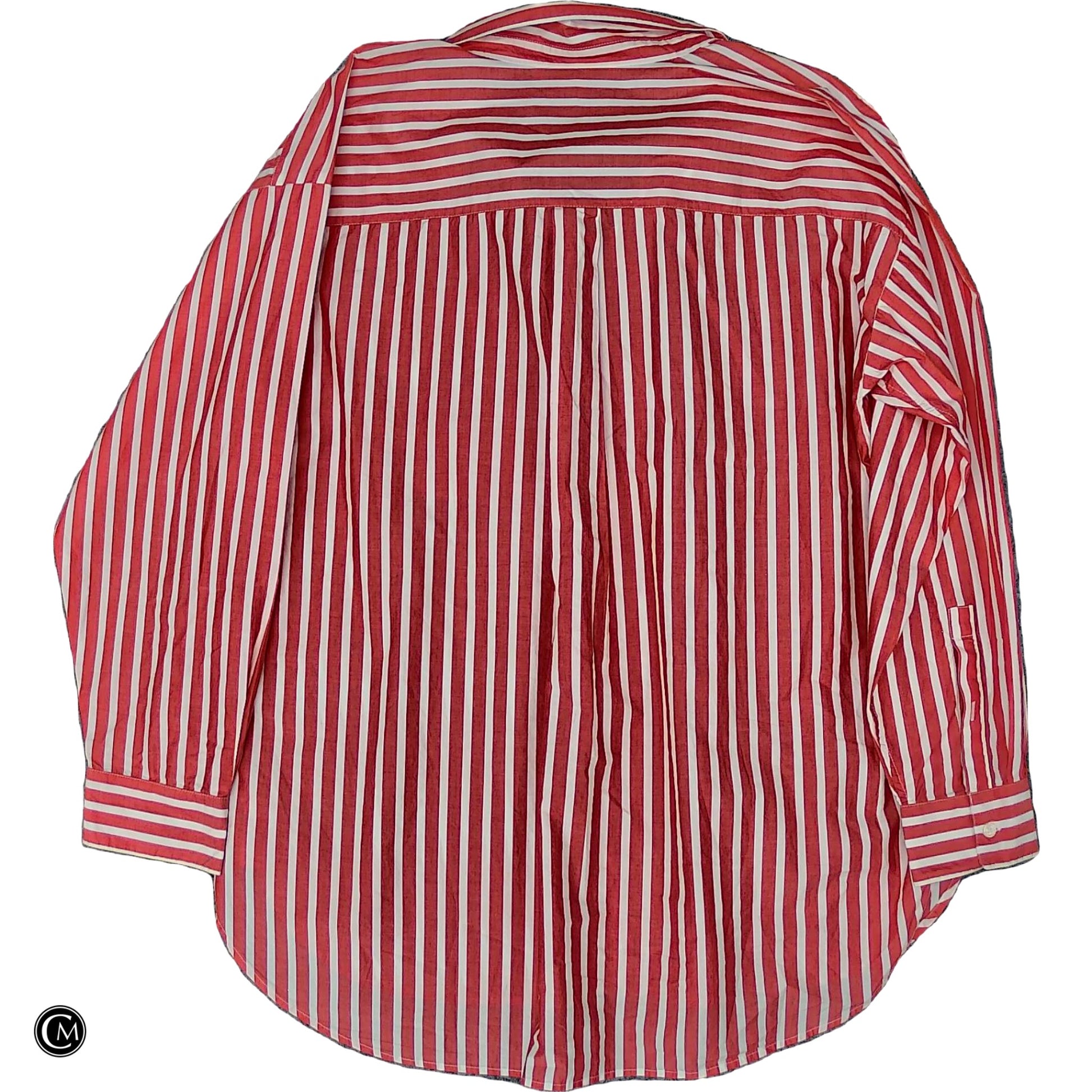 Top Ls By Loft In Orange & White, Size: Xl image 2