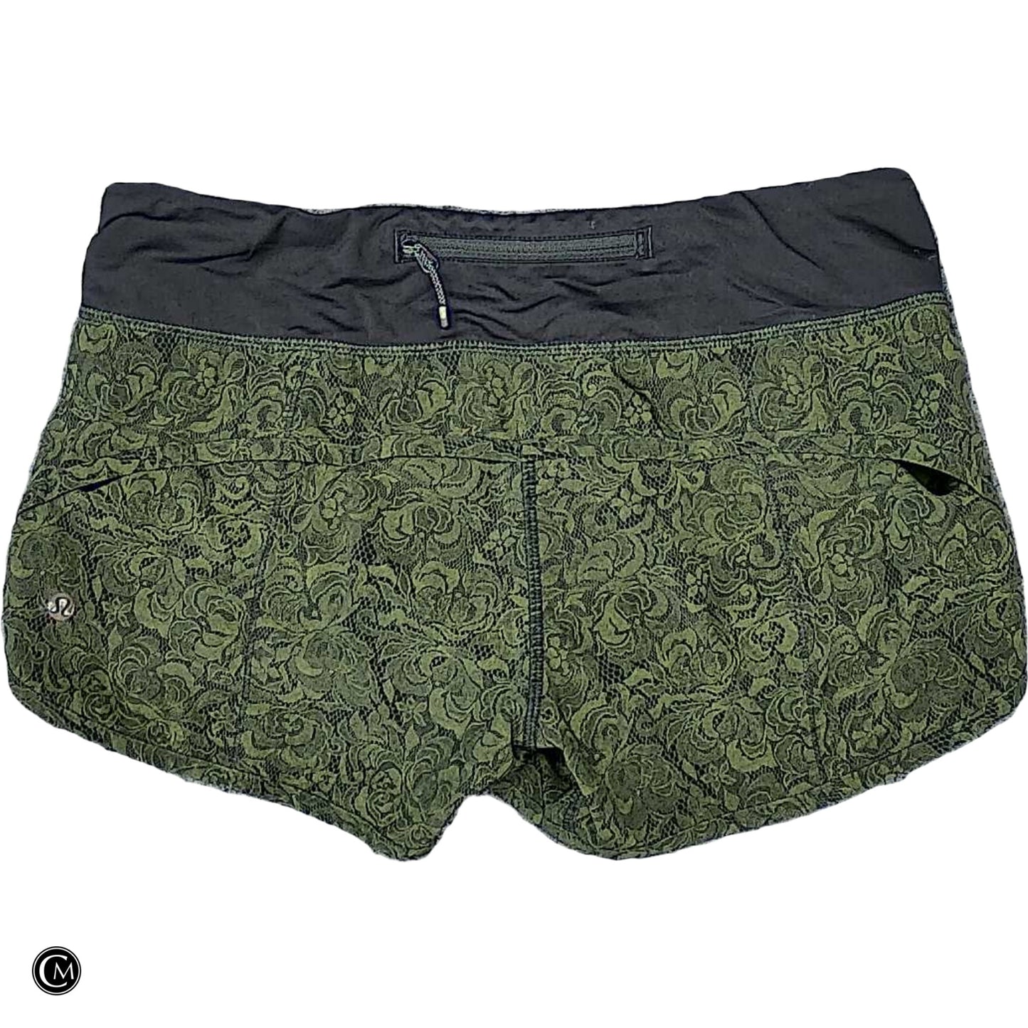 Athletic Shorts By Lululemon In Black & Green, Size: S image 2