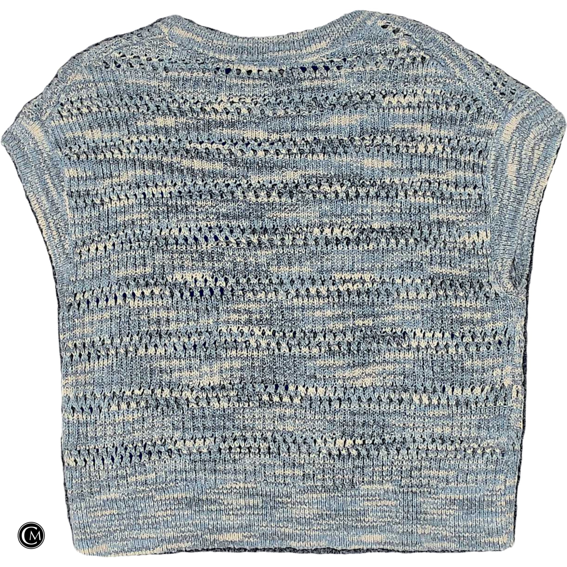 Sweater Ss By Loft In Blue & White, Size: S image 2