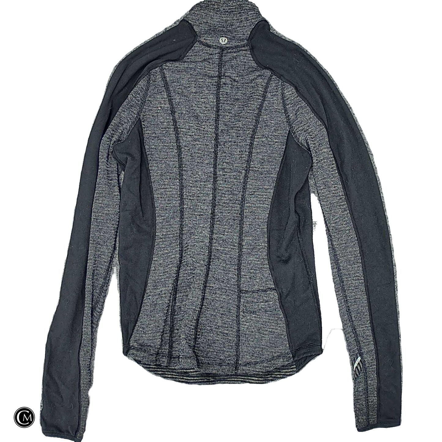 Athletic Jacket By Lululemon In Grey, Size: S image 2