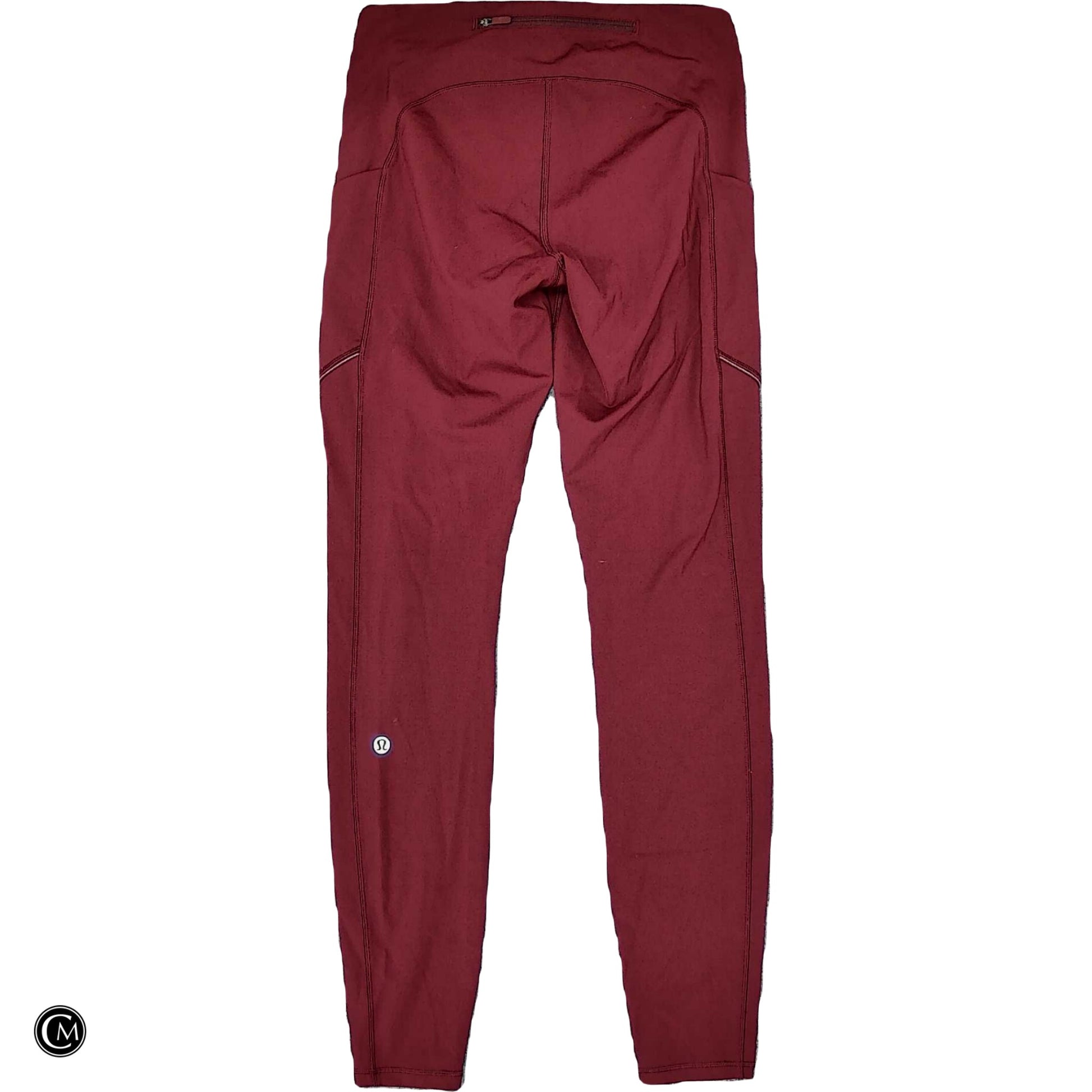 Athletic Leggings By Lululemon In Red, Size: S image 2