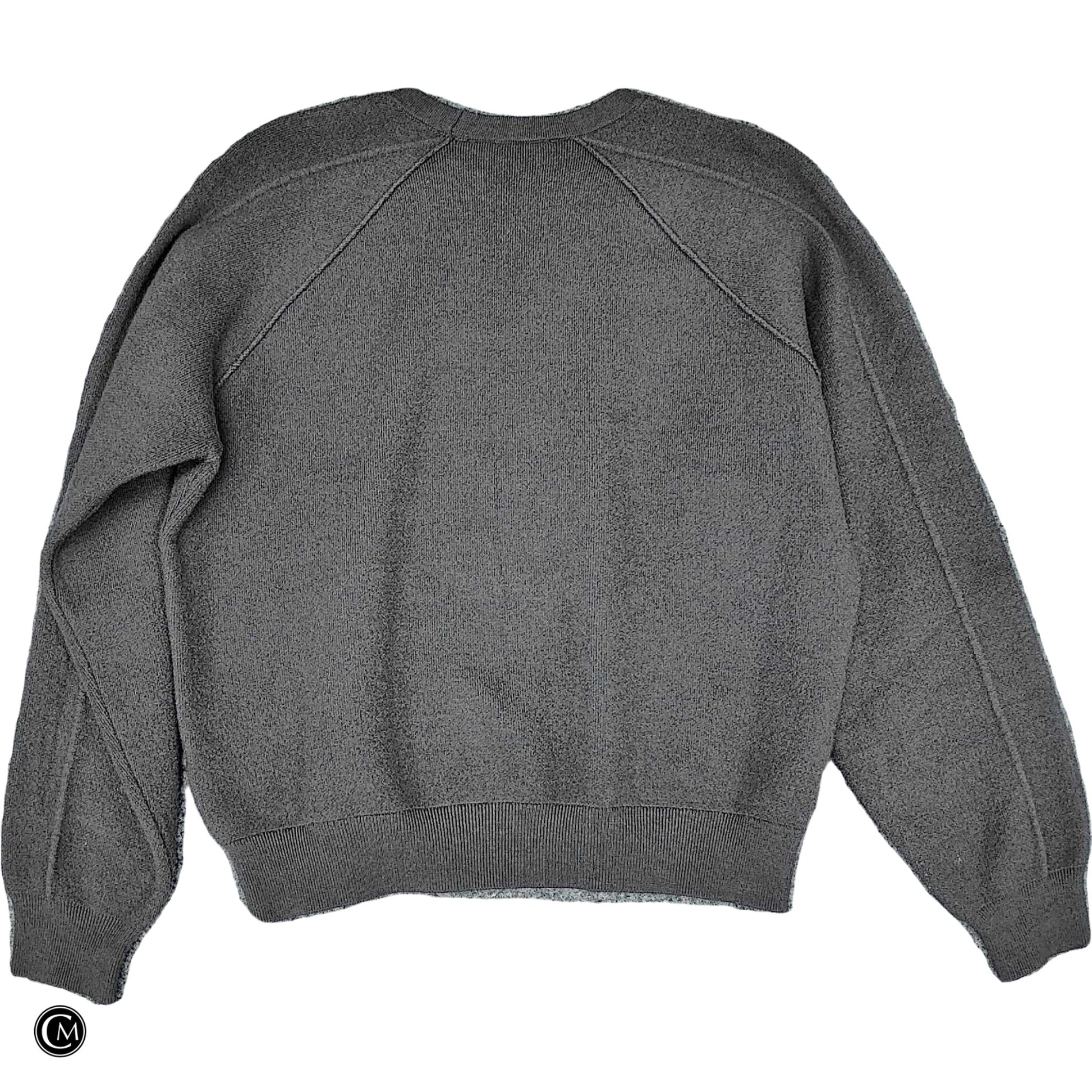 Sweatshirt Crewneck By Zara In Grey, Size: M image 2