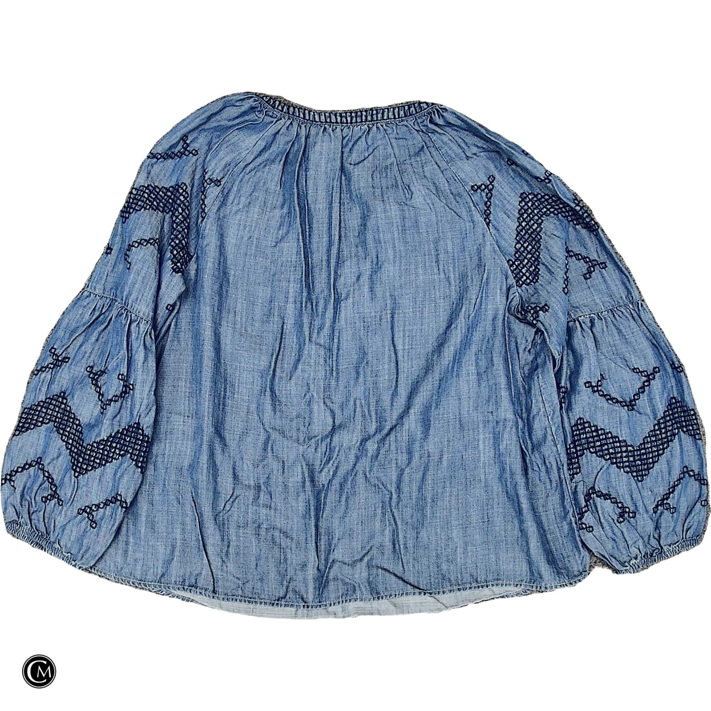 Top Ls By Crown And Ivy In Black & Blue, Size: L image 2