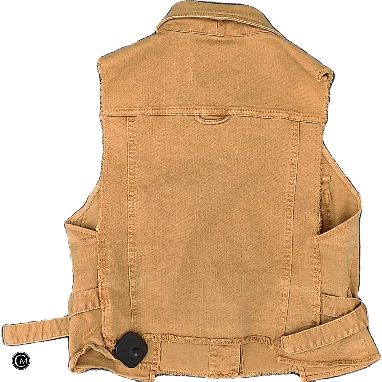 Vest Other By Anthropologie In Yellow Denim, Size: S image 2