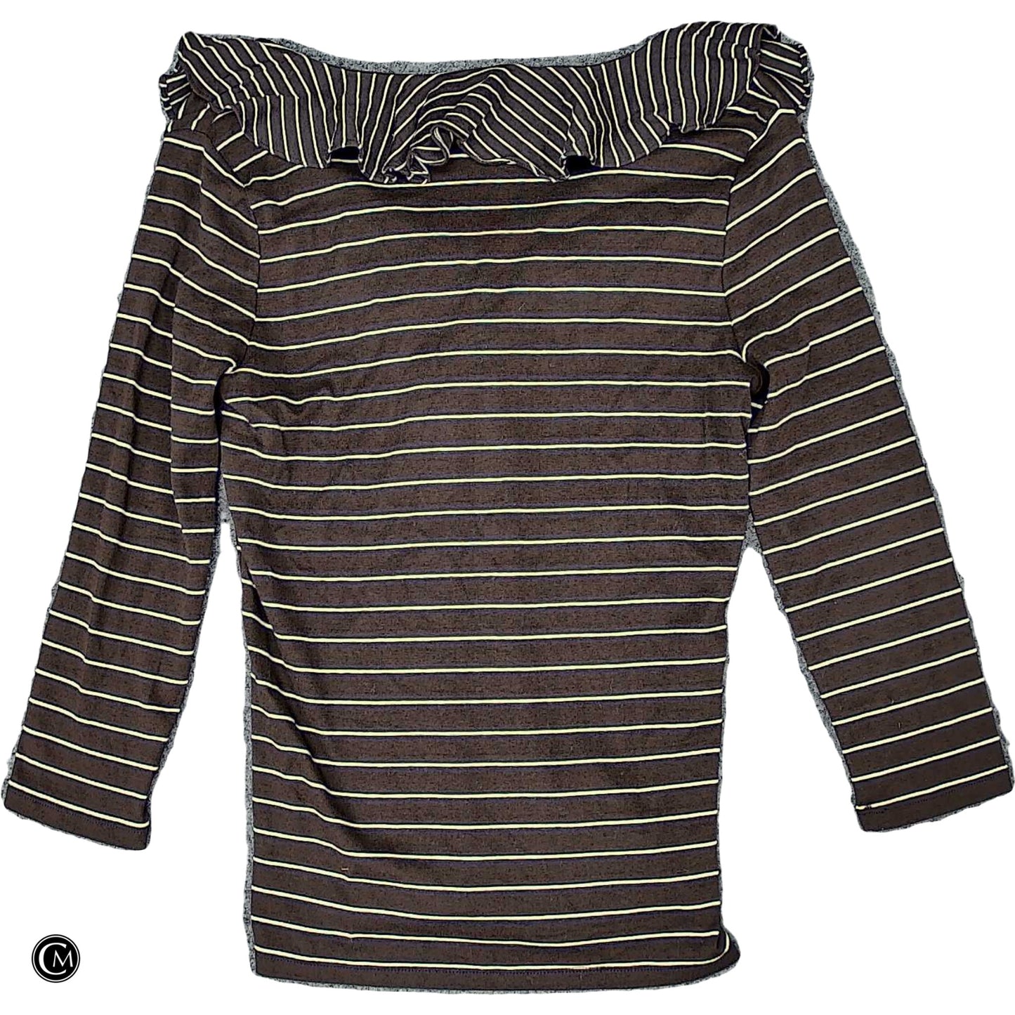 Top Ls By Lauren By Ralph Lauren In Brown & White, Size: M image 2