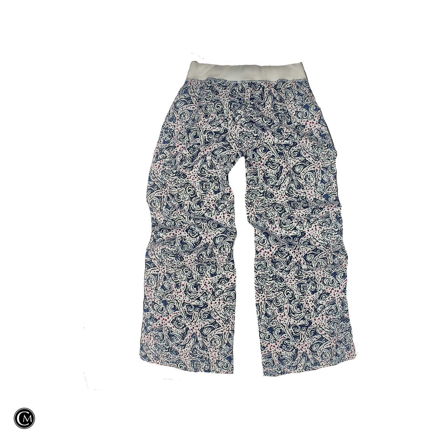 Pants Designer By Lilly Pulitzer In Blue & Pink, Size: M image 2