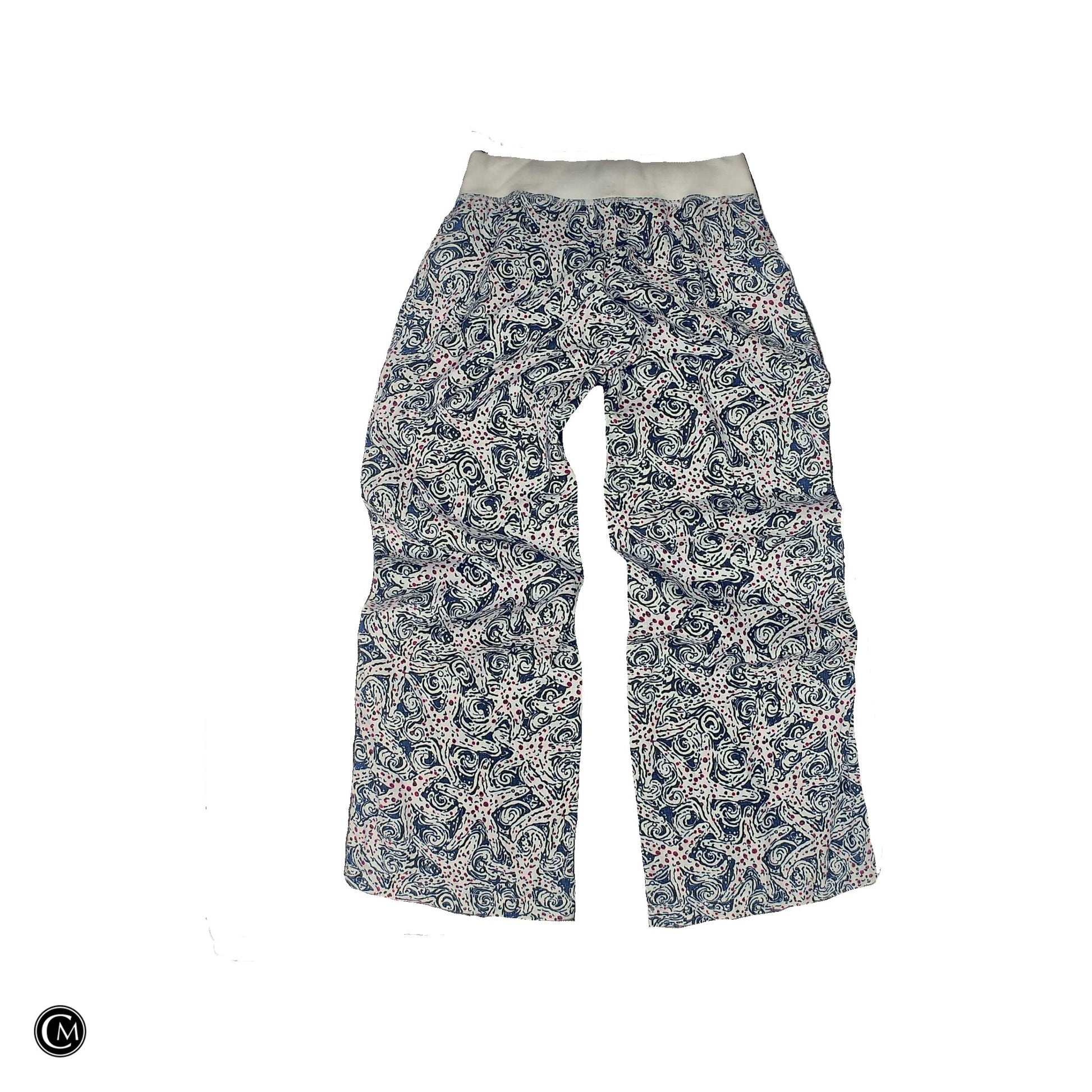 Pants Designer By Lilly Pulitzer In Blue & Pink, Size: M image 2