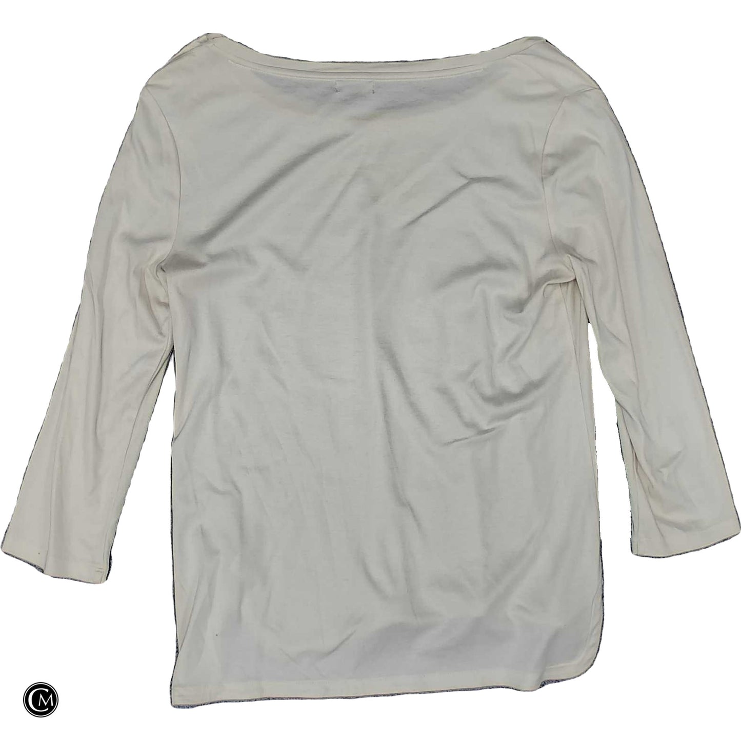 Top Ls Basic By Talbots In Cream, Size: M image 2