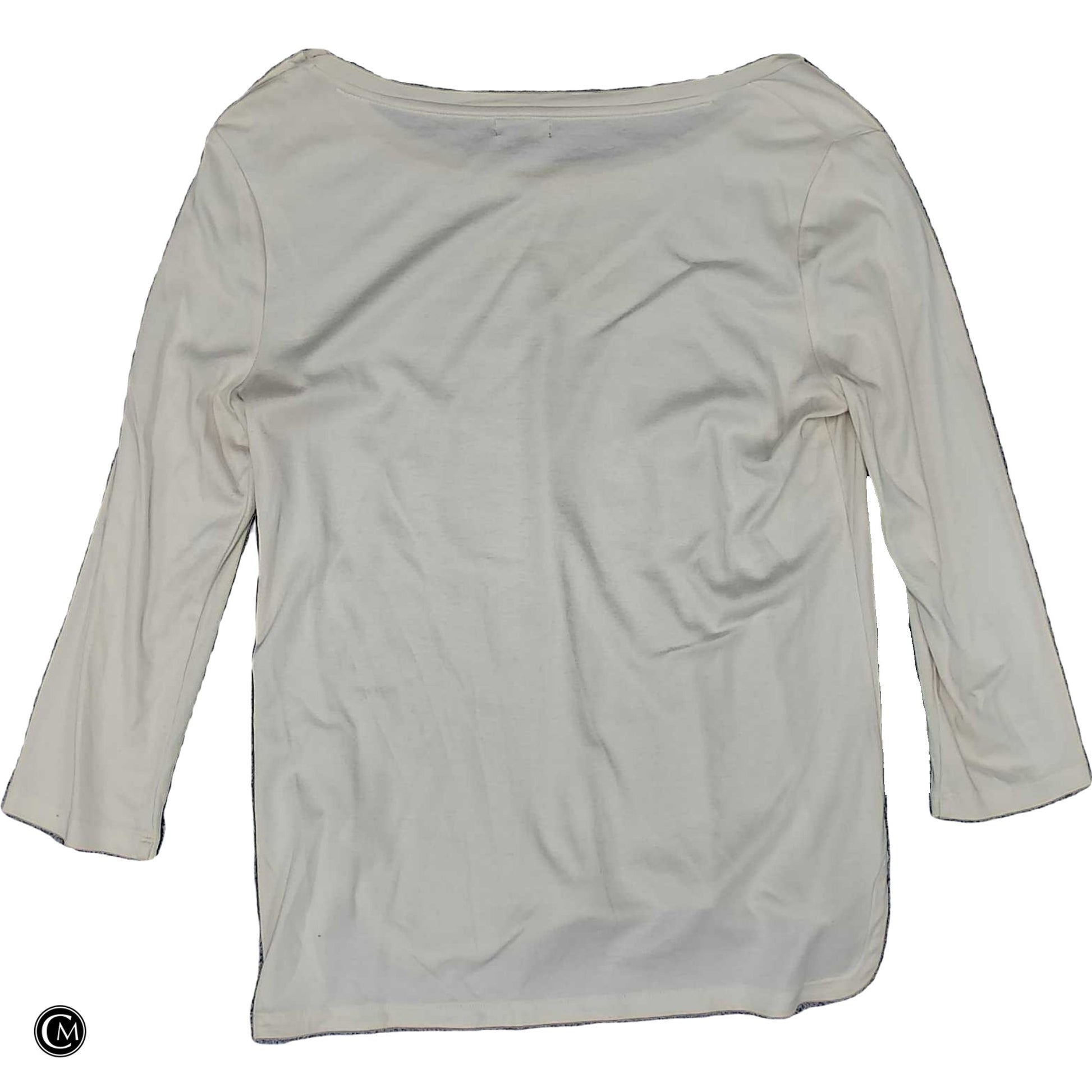 Top Ls Basic By Talbots In Cream, Size: M image 2