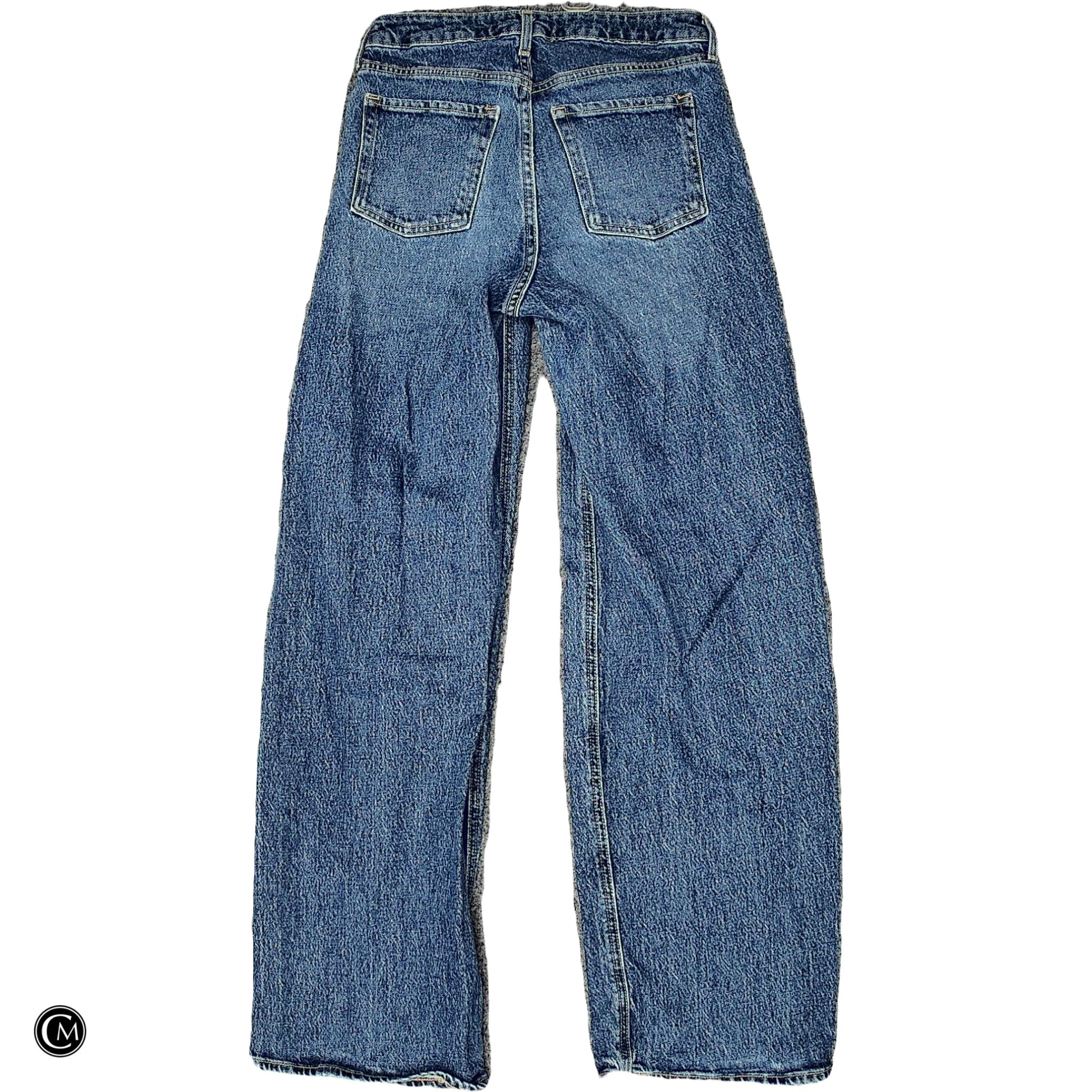 Jeans Wide Leg By Old Navy In Blue Denim, Size: 0 image 2