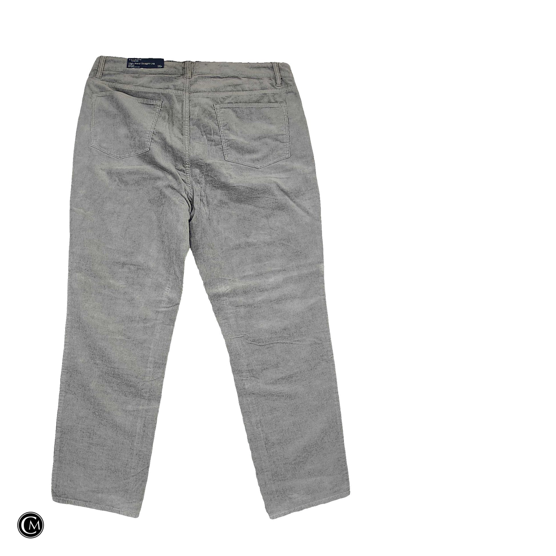 Pants Corduroy By Talbots In Grey, Size: 16 image 2