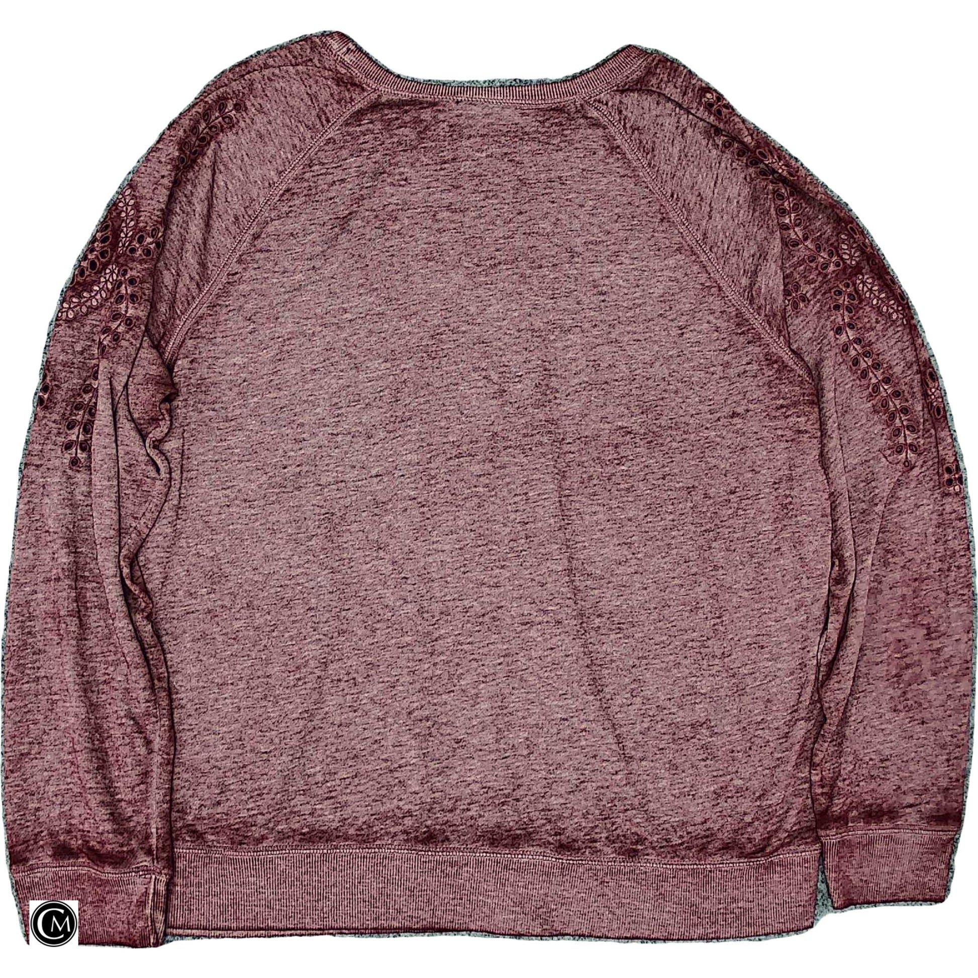 Top Ls By Clothes Mentor In Maroon, Size: Xl image 2