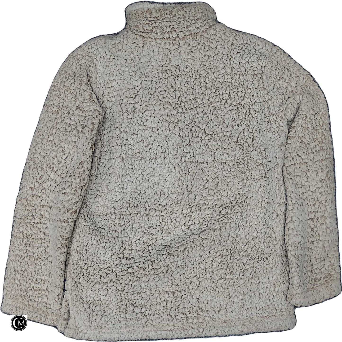 Jacket Faux Fur & Sherpa By Clothes Mentor In Cream, Size: L image 2