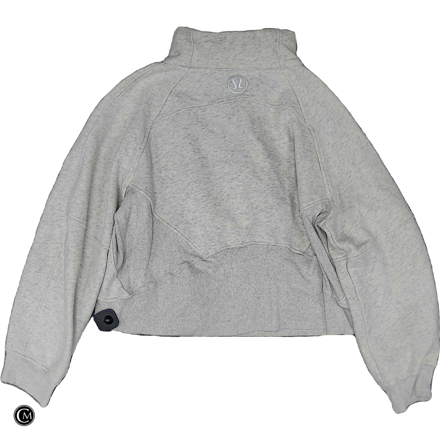 Athletic Sweatshirt Collar By Lululemon In Grey, Size: M image 2