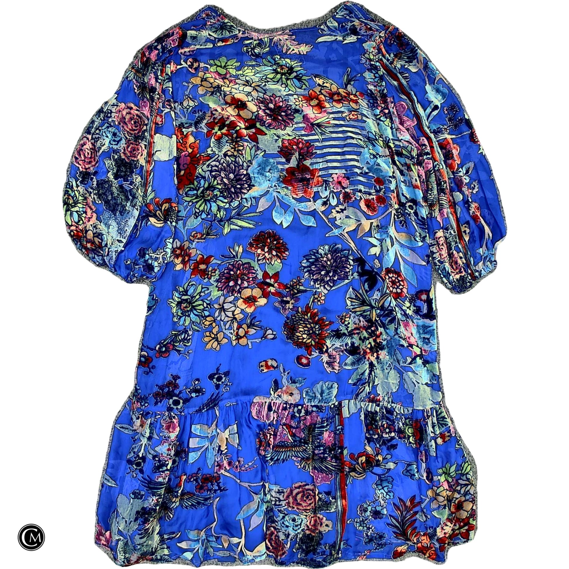 Dress Designer By Johnny Was In Blue, Size: L image 2