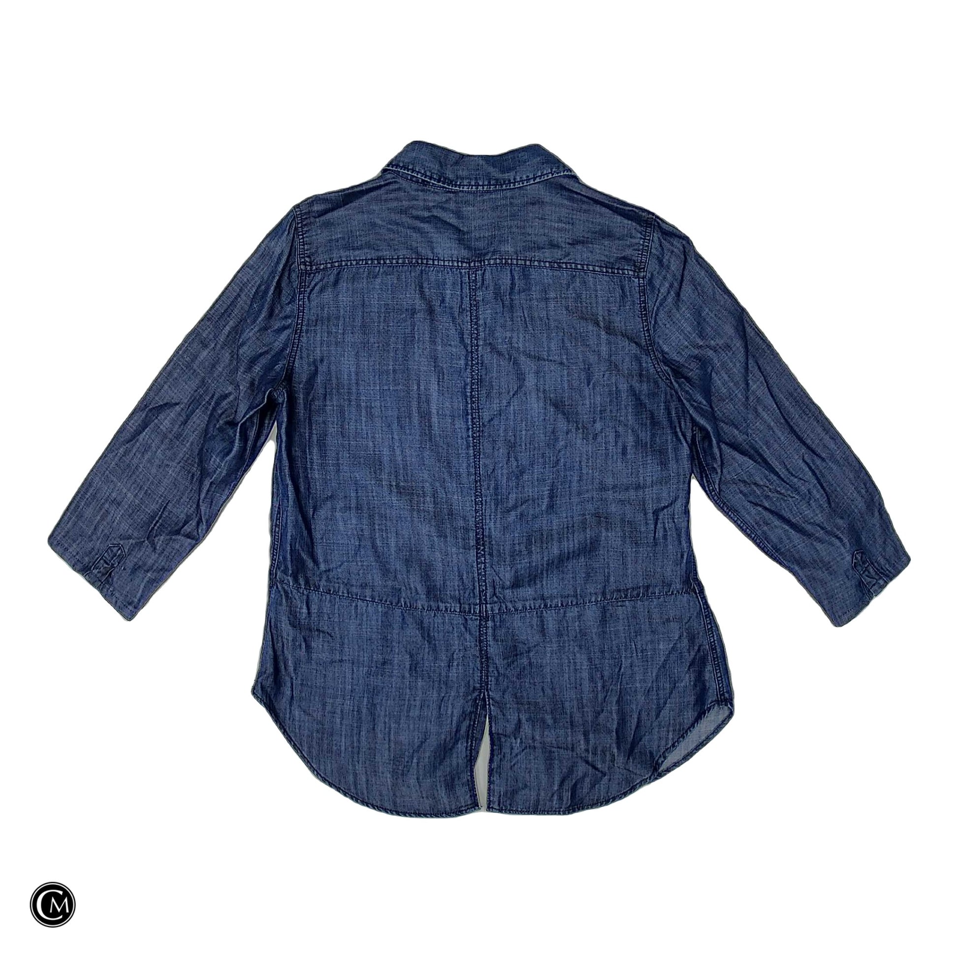 Top 3/4 Sleeve By Talbots In Blue, Size: Sp image 2