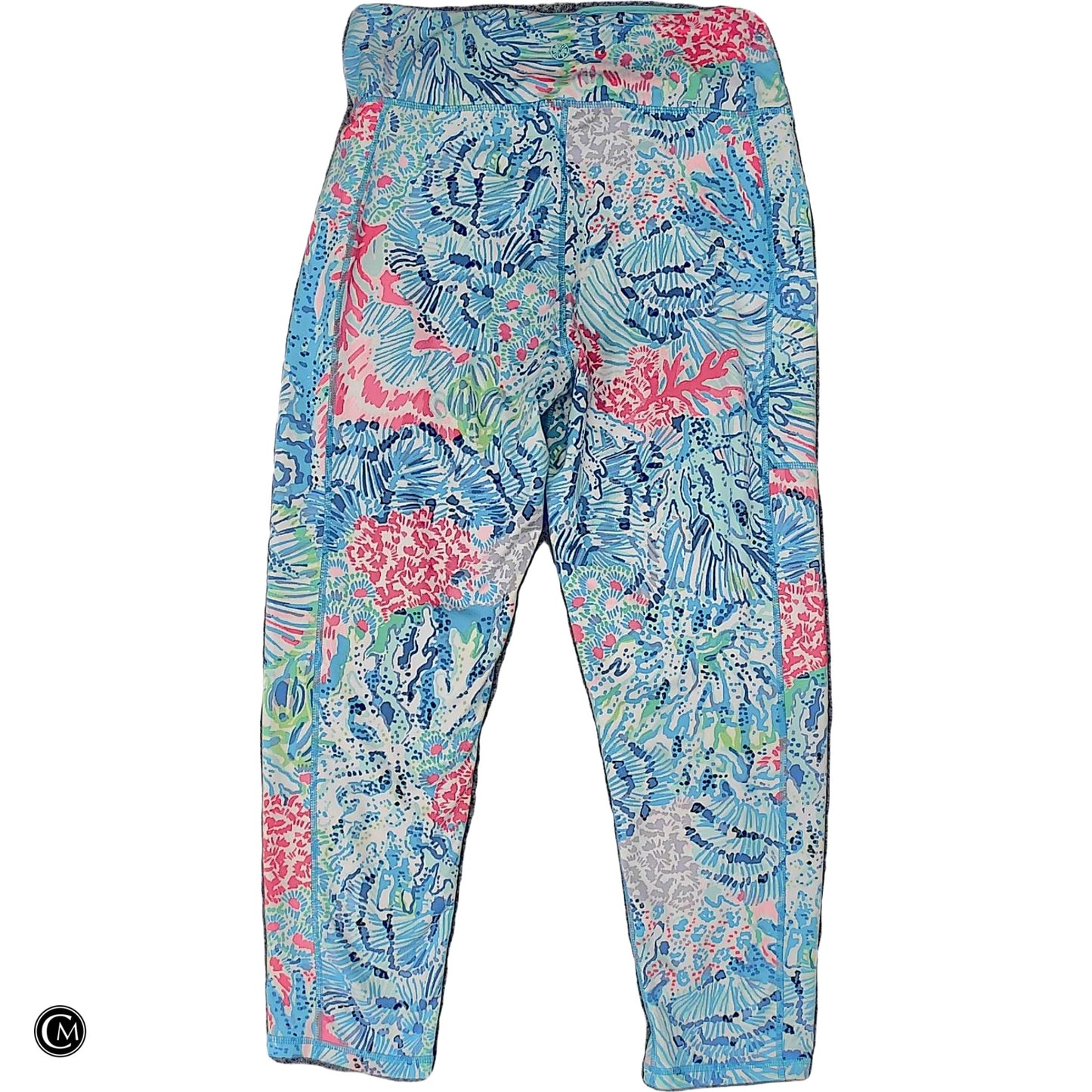 Pants Designer By Lilly Pulitzer In Blue & Pink, Size: L image 2