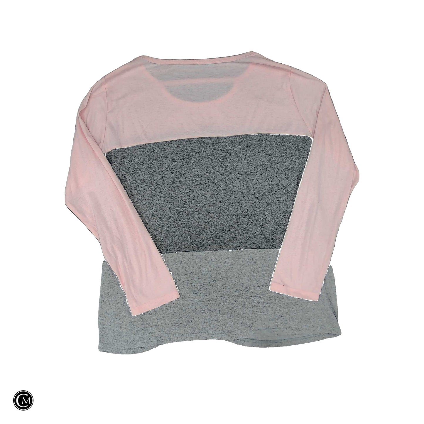 Top Ls By Clothes Mentor In Grey & Pink, Size: 2x image 2
