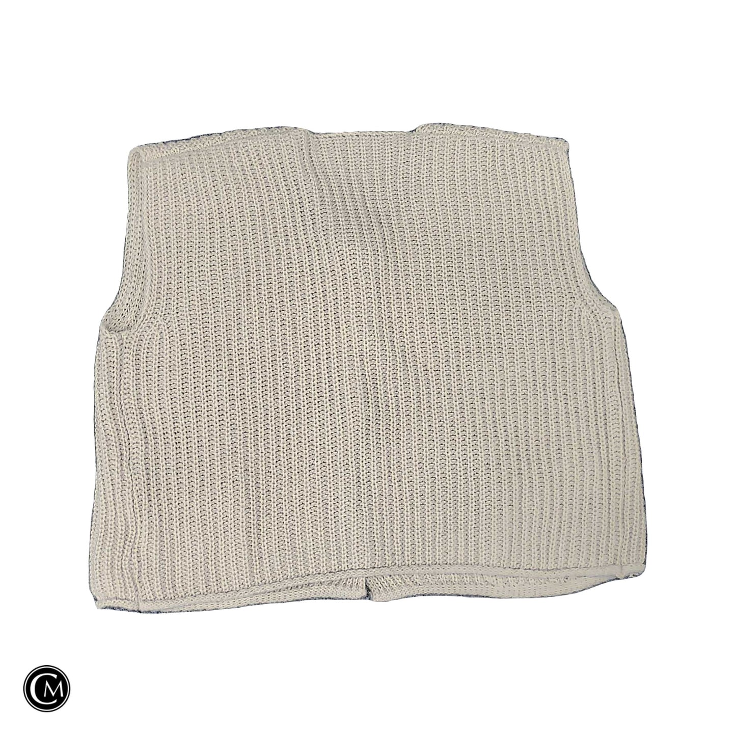 Vest Sweater By Clothes Mentor In Cream, Size: Xl image 2